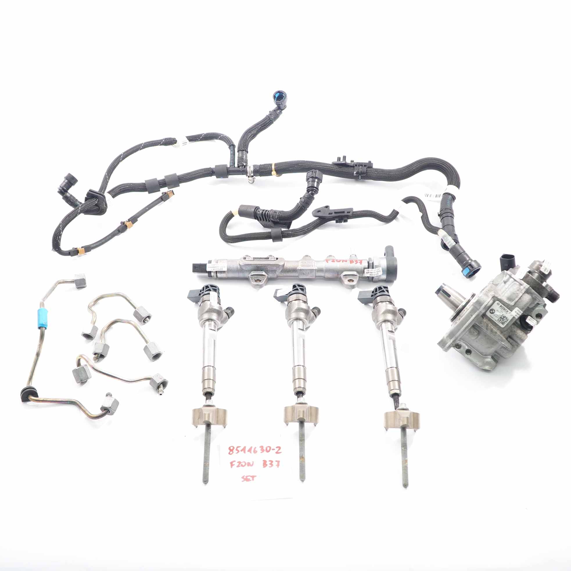 BMW F20 LCI 114d 116d Diesel B37 Satz Kraftstoffpumpe Injektor Einspritzsystem