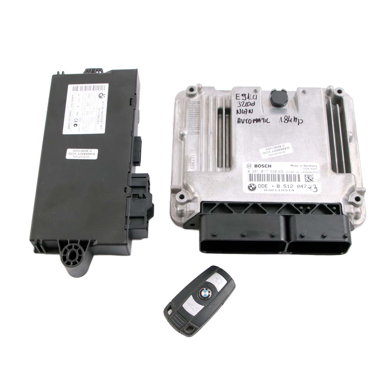 BMW E90 E91 LCI N47N 320d Diesel ECU Steuergerät DDE 8512047 Automatikgetriebe