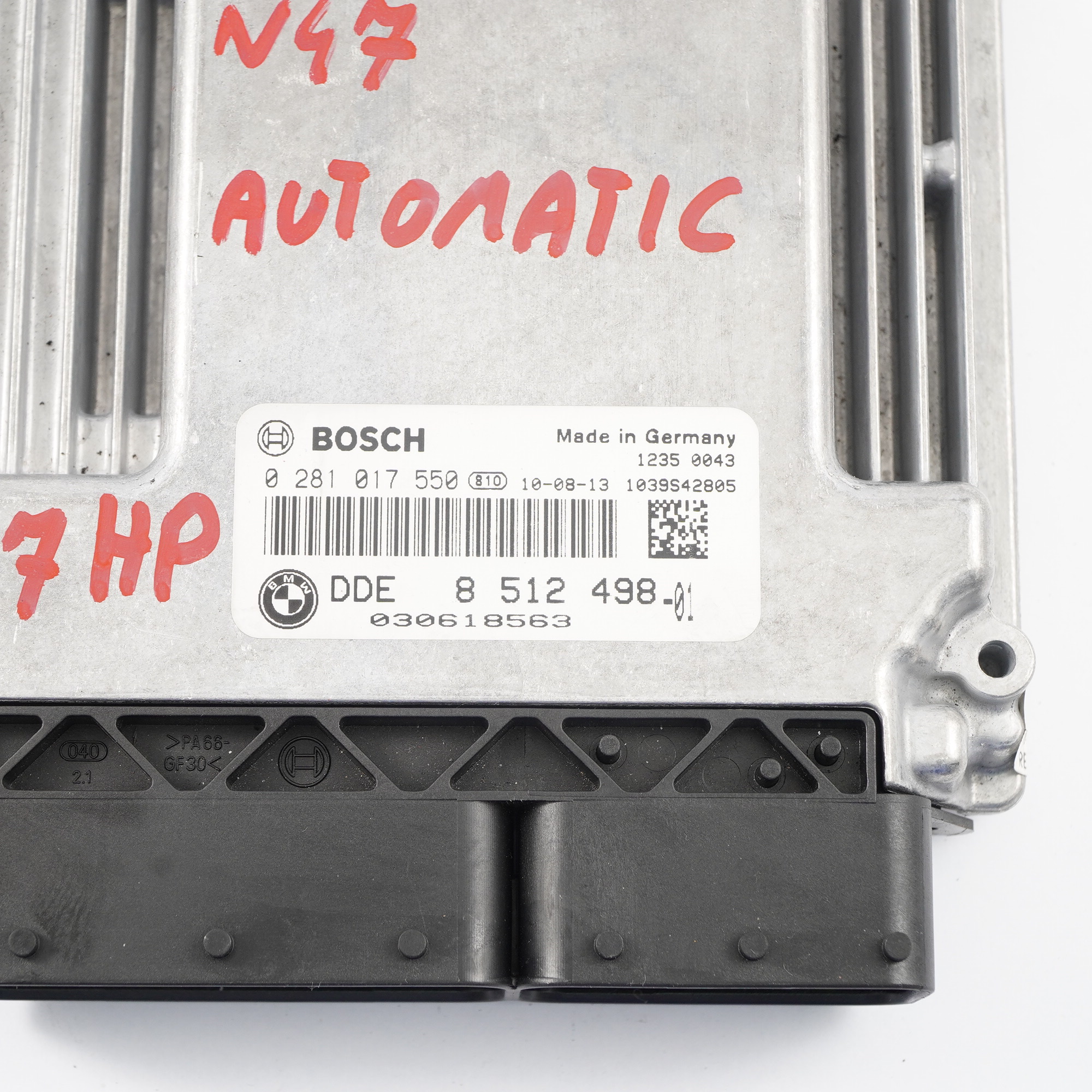 BMW E84 20dX N47 177HP Motor Steuergerät ECU DDE 8512498 Automatikgetriebe