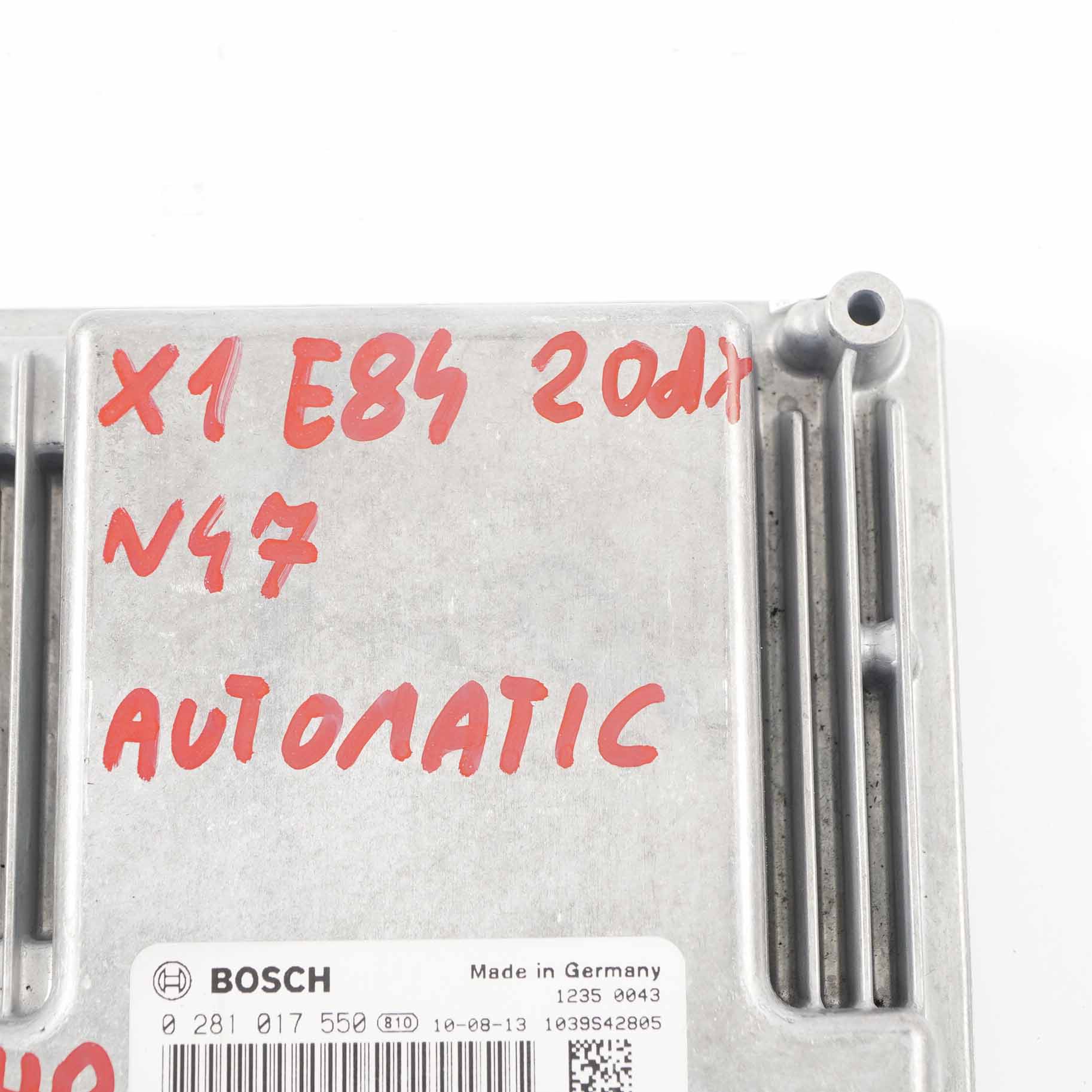 BMW E84 20dX N47 177HP Motor Steuergerät ECU DDE 8512498 Automatikgetriebe