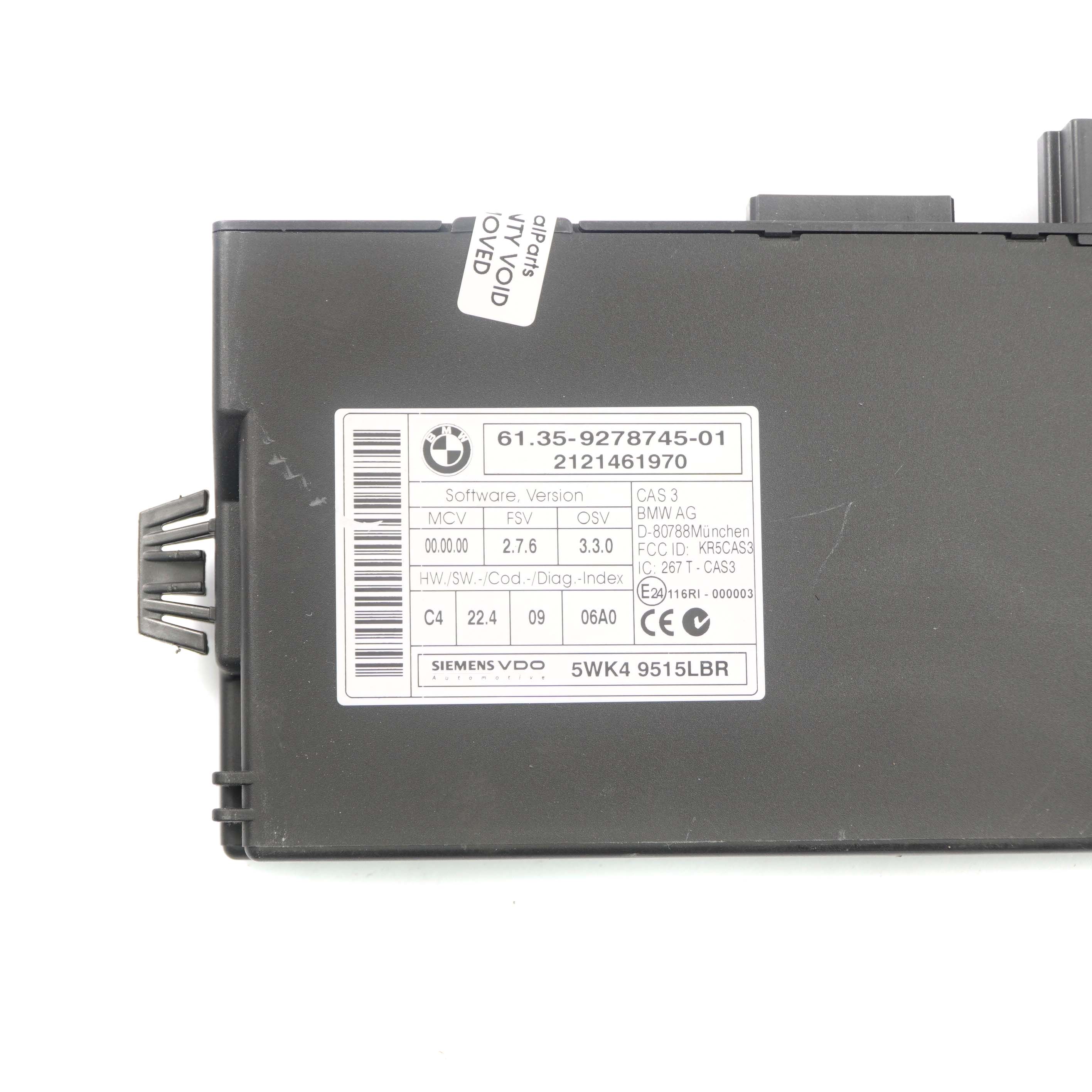 BMW E87 E90 LCI N47 118d 318d Diesel ECU Steuergerät DDE 8512499 CAS3 Schlüssel