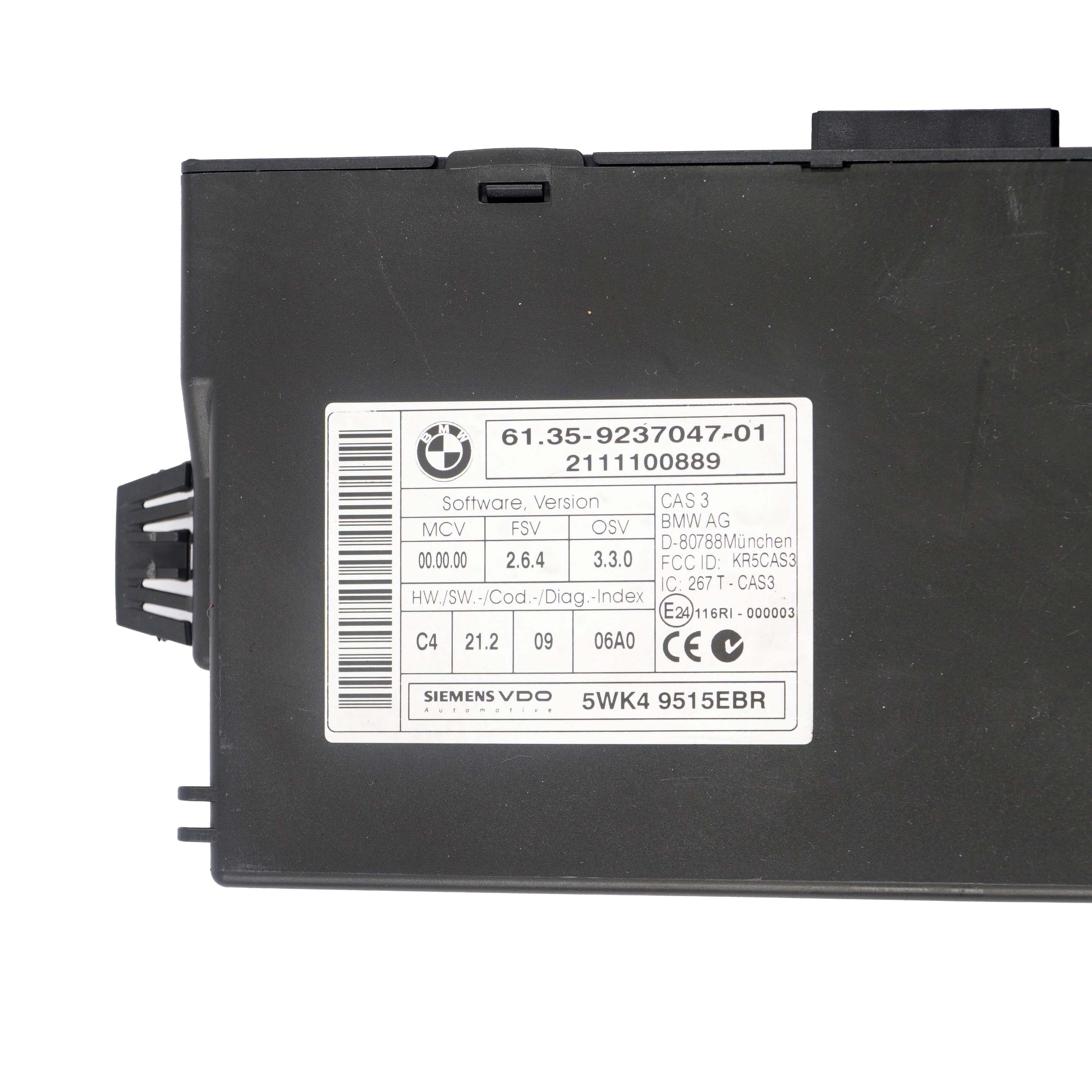 BMW E87 E90 LCI N47 118d 318d Diesel ECU Kit DDE 8512499 CAS3 + Key Manual