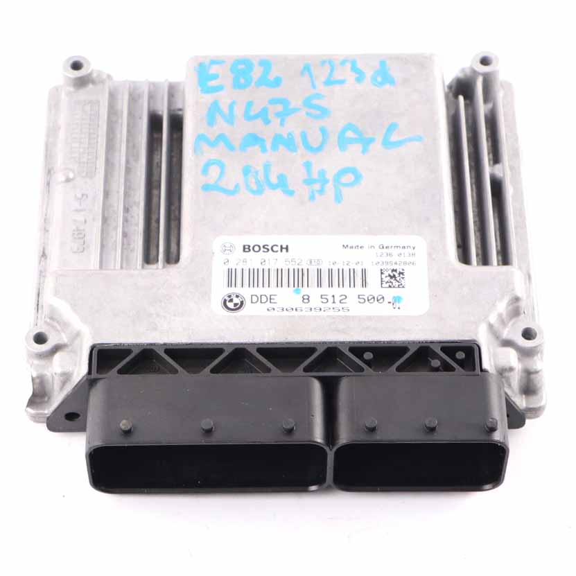 BMW E81 E82 E87 LCI E88 123d N47S 204HP Motoreinheit ECU DDE 8512500 Manual