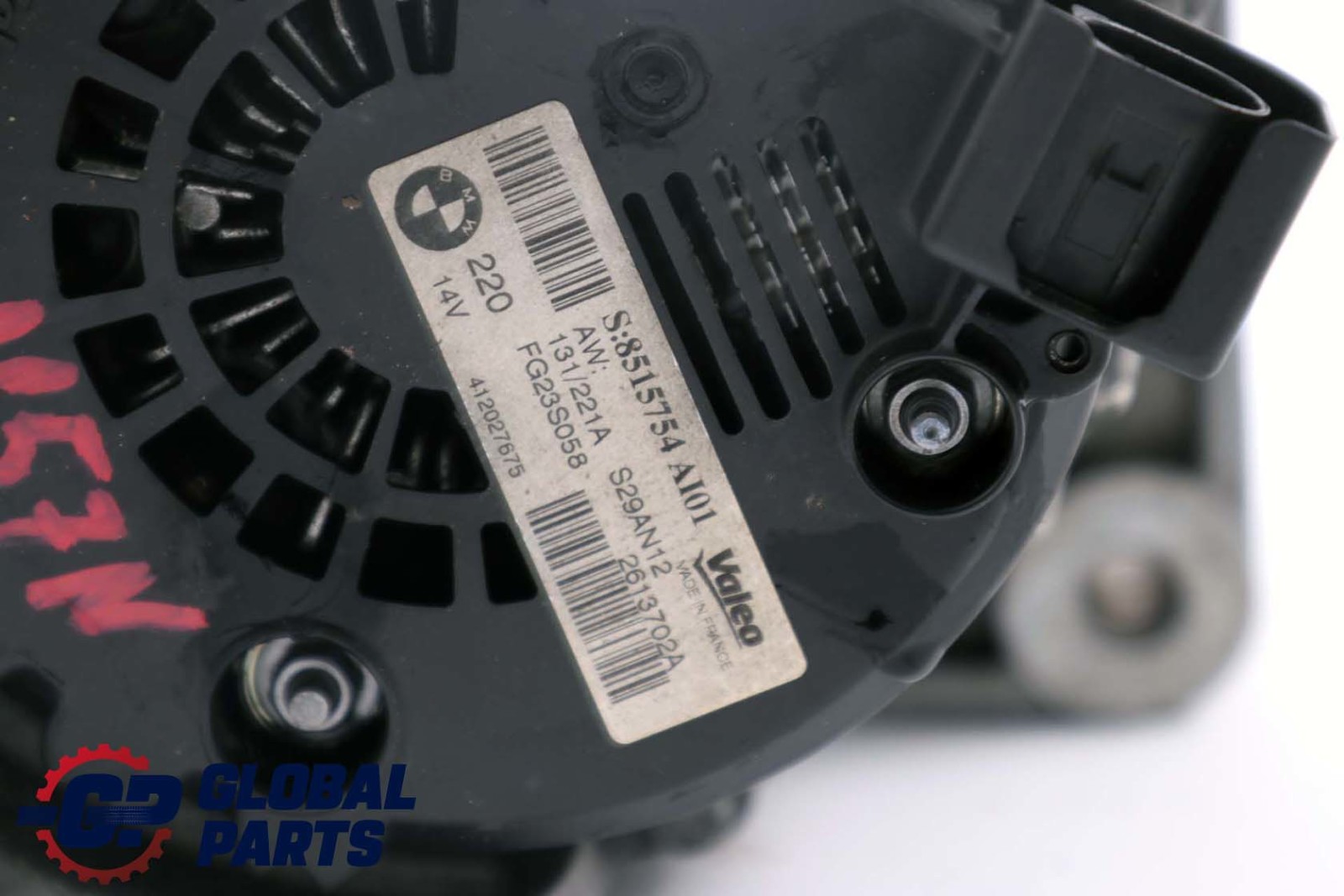 BMW 5 Series F10 N57N Diesel Alternator 210A Valeo 8515754