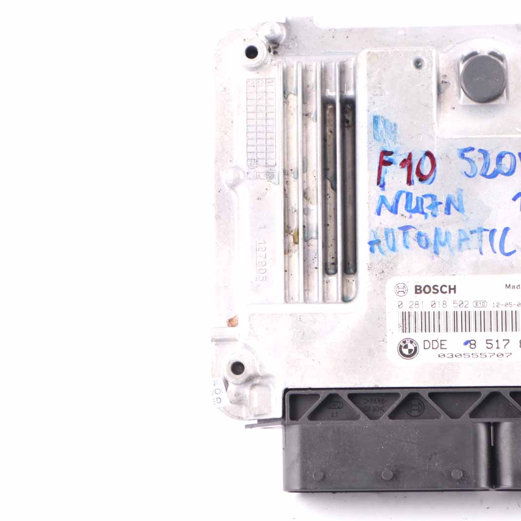 BMW F10 F20 F30 520d 120d 320d N47N 184HP Motoreinheit ECU DDE 8517862 Automatik