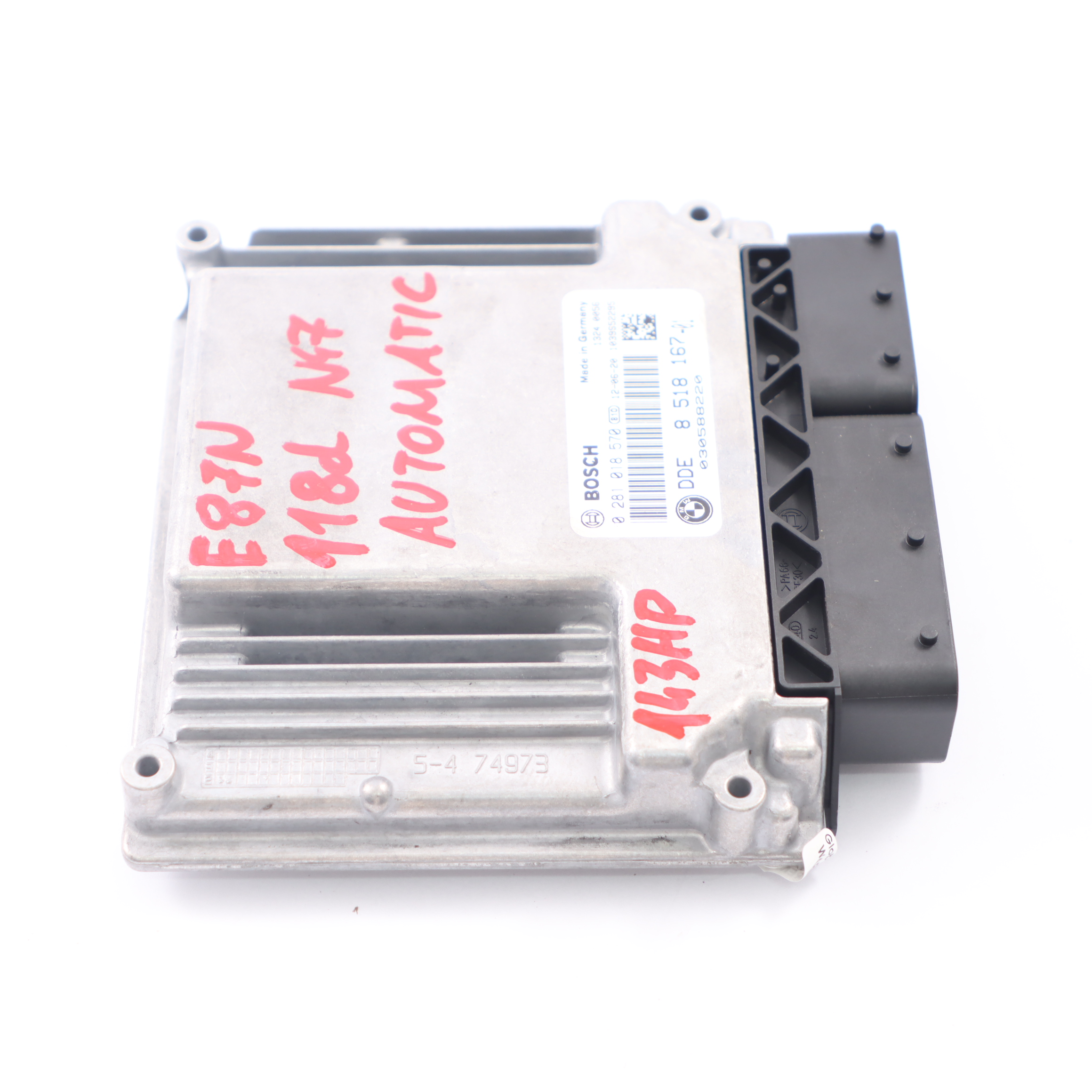 BMW E81 E87 E90 LCI 118d 318d N47 ECU Motorsteuerungssatz DDE 8518167 Automatik