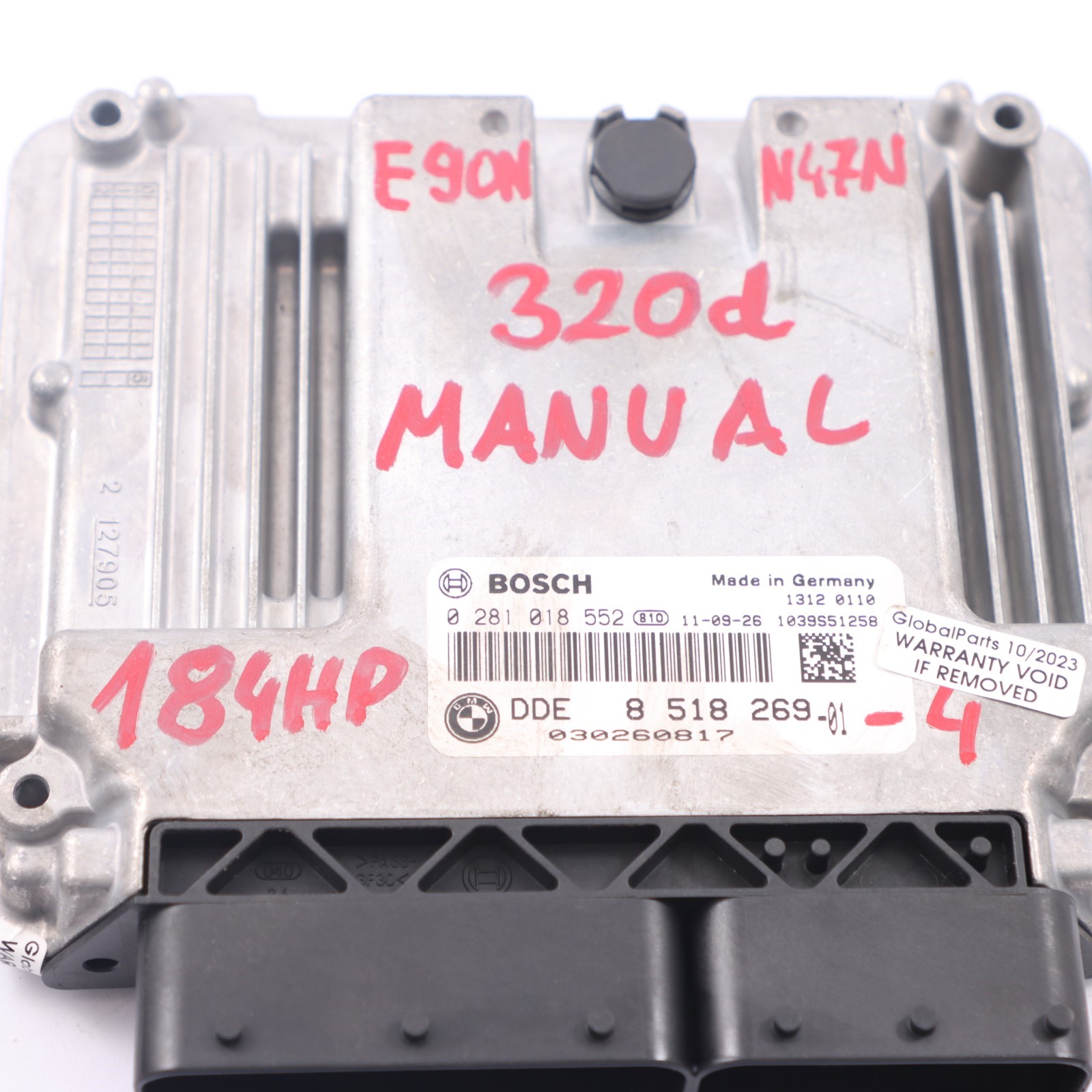 BMW E90 LCI N47N 320d 184PS Motorsteuerung ECU Kit DDE 8518269 CAS3 Schlüssel