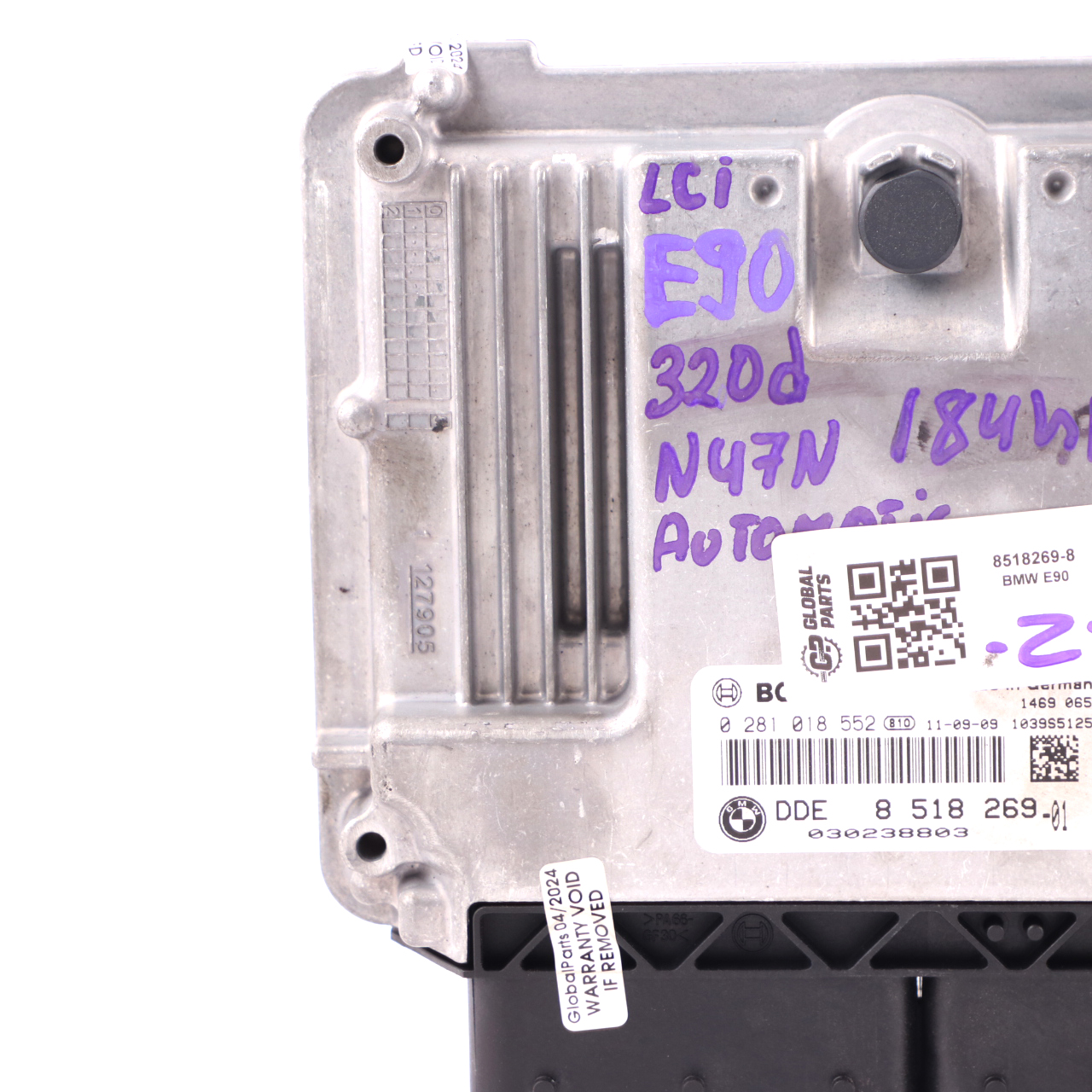 BMW E90 E91 LCI N47N 320d 184HP ECU Motorsteuergerät DDE 8518269 Automatik