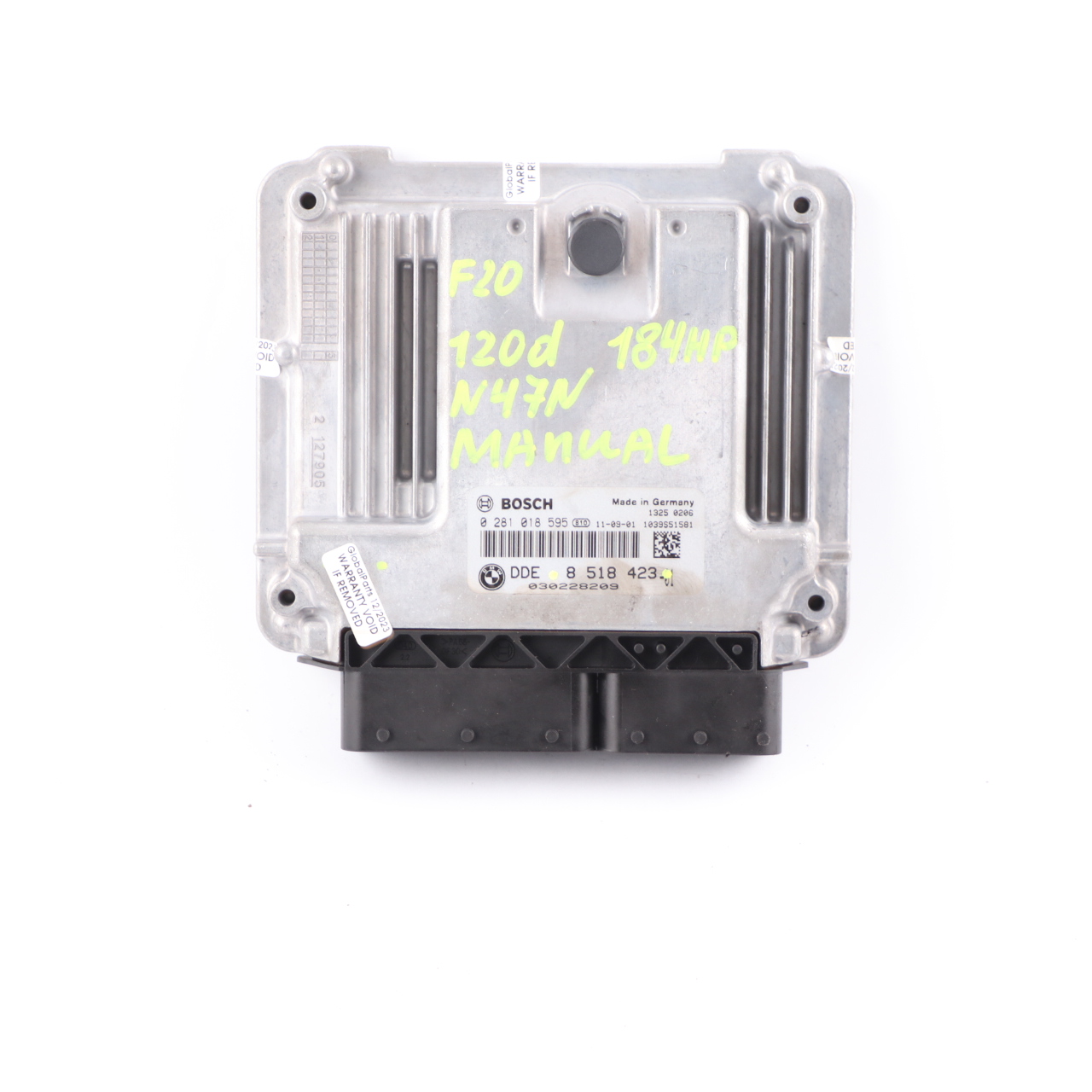 BMW F10 F20 F30 520d 120d 320d N47N 184HP Motoreinheit ECU DDE 8518423 Handbuch