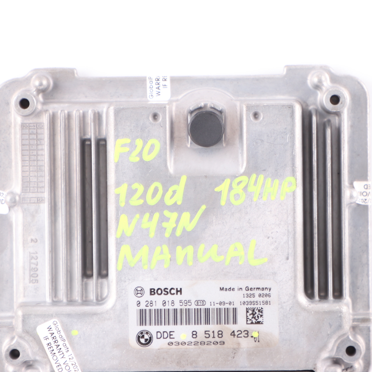 BMW F10 F20 F30 520d 120d 320d N47N 184HP Motoreinheit ECU DDE 8518423 Handbuch