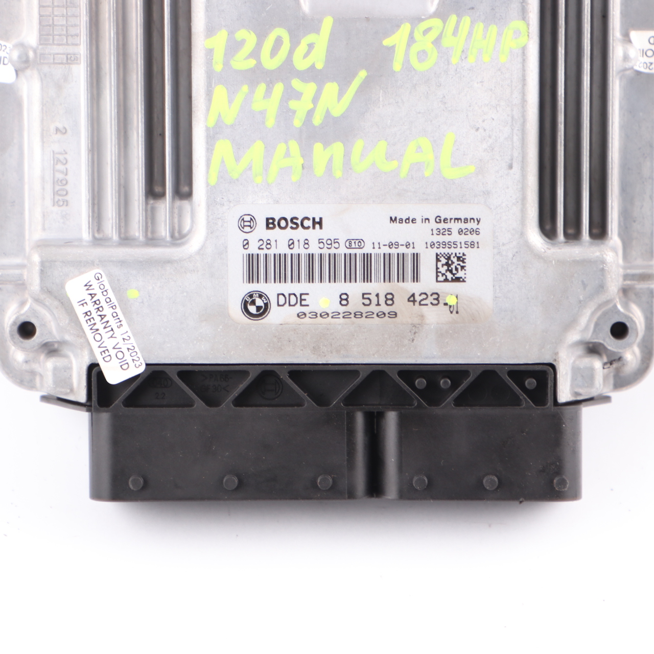 BMW F10 F20 F30 520d 120d 320d N47N 184HP Motoreinheit ECU DDE 8518423 Handbuch