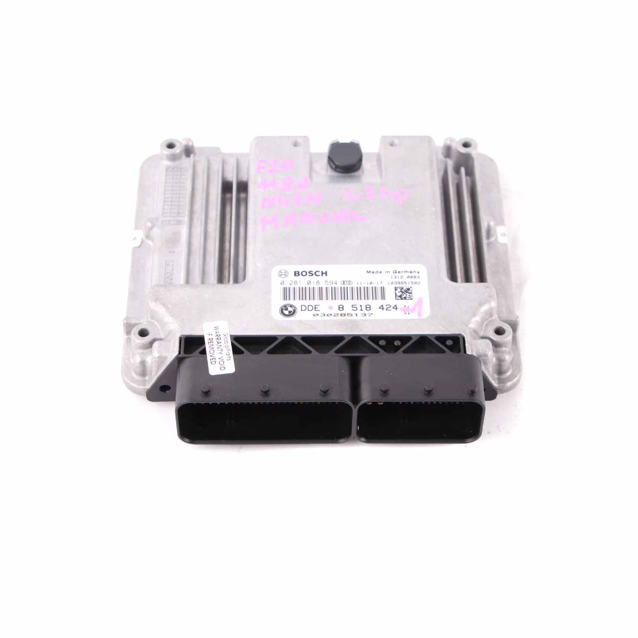 BMW F20 F30 118d 318d N47N 143HP Steuergerät ECU DDE 8518424 Schaltgetriebe