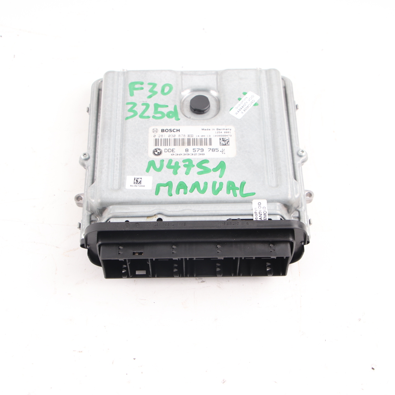 BMW F20 F30 125d 325d N47S1 218HP Motorsteuergerät ECU DDE 8579785 Handbuch