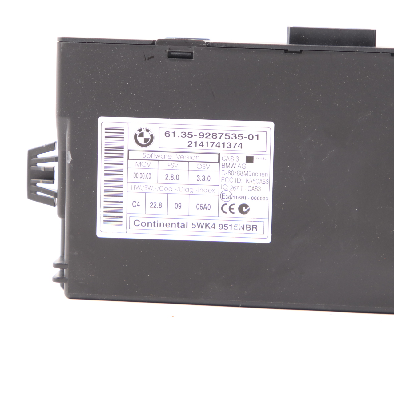 BMW X1 E84 18dX N47N Motoreinheit ECU Kit DDE 8580307 CAS3 Schlüssel Automatik