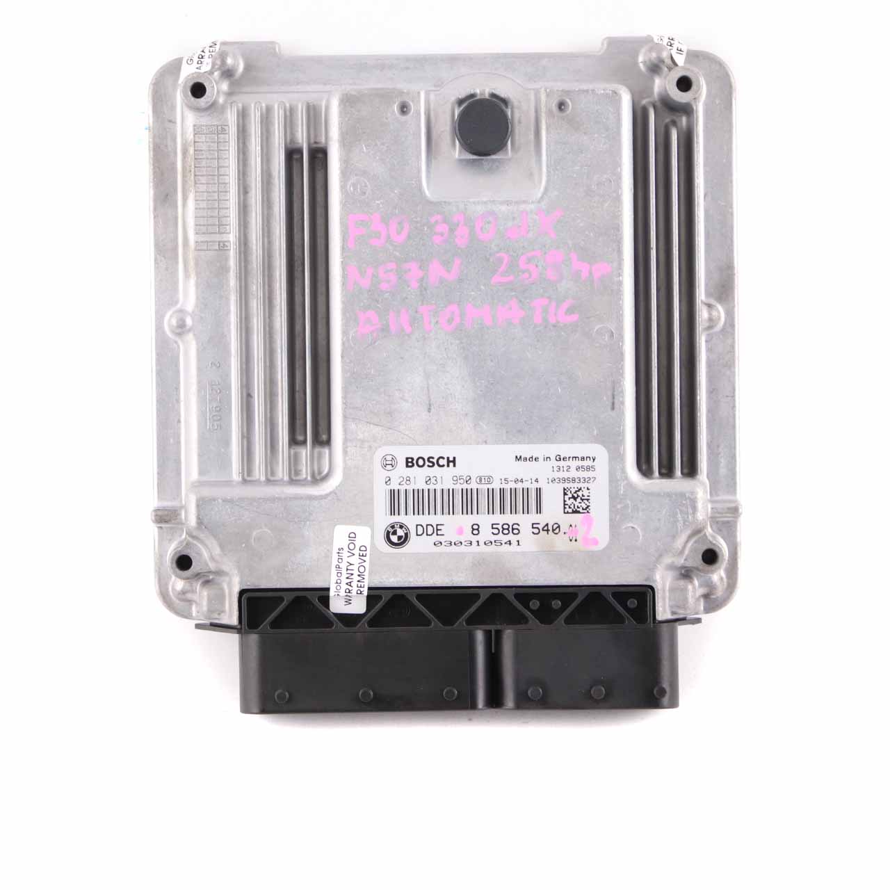 BMW F30 F32 LCI 330dX 430dX N57N 258HP Steuergerät ECU DDE 8586540 FEM Schlüssel