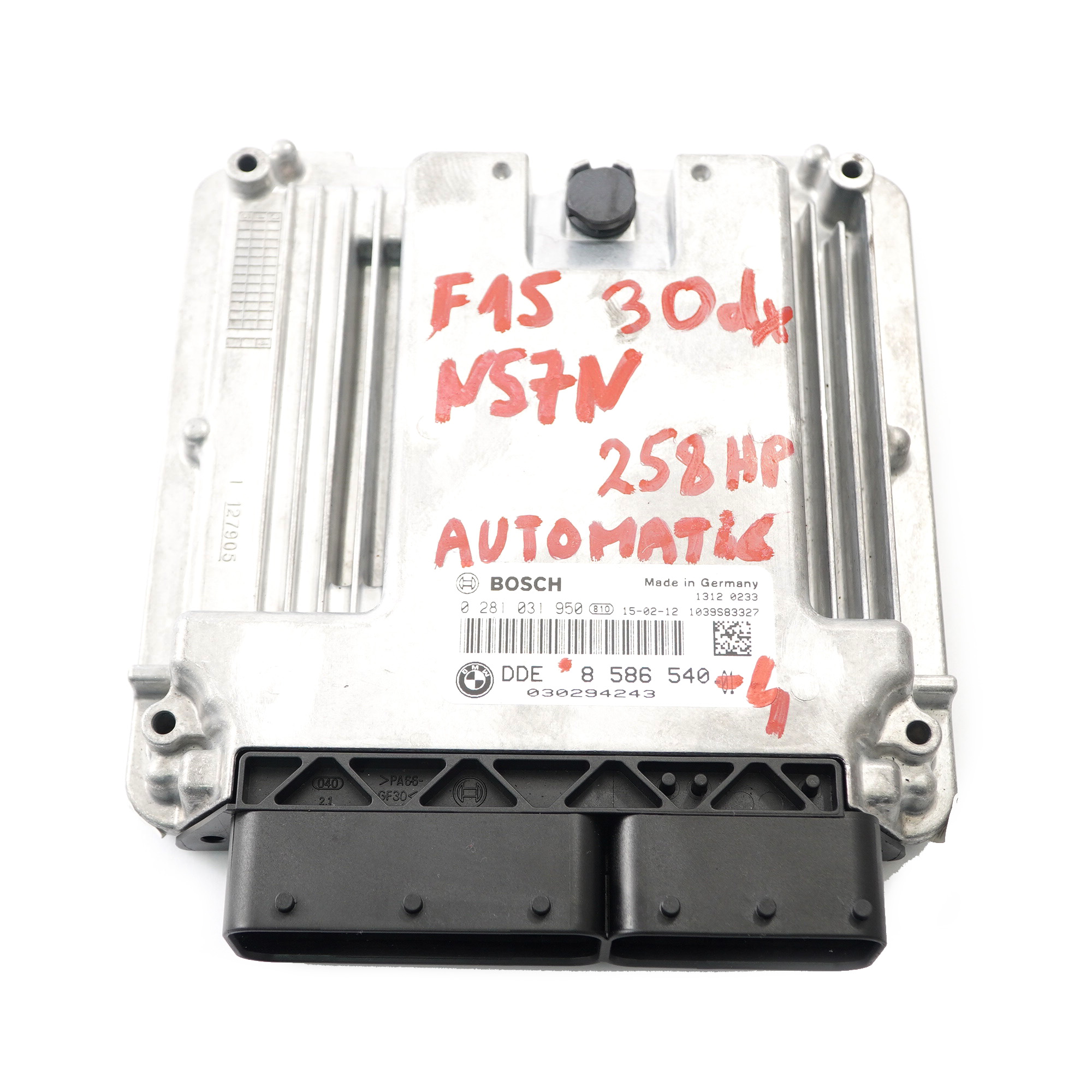 BMW X5 F15 X6 F16 30dX N57N 258HP Motor ECU Kit DDE 8586540 BDC Schlüssel