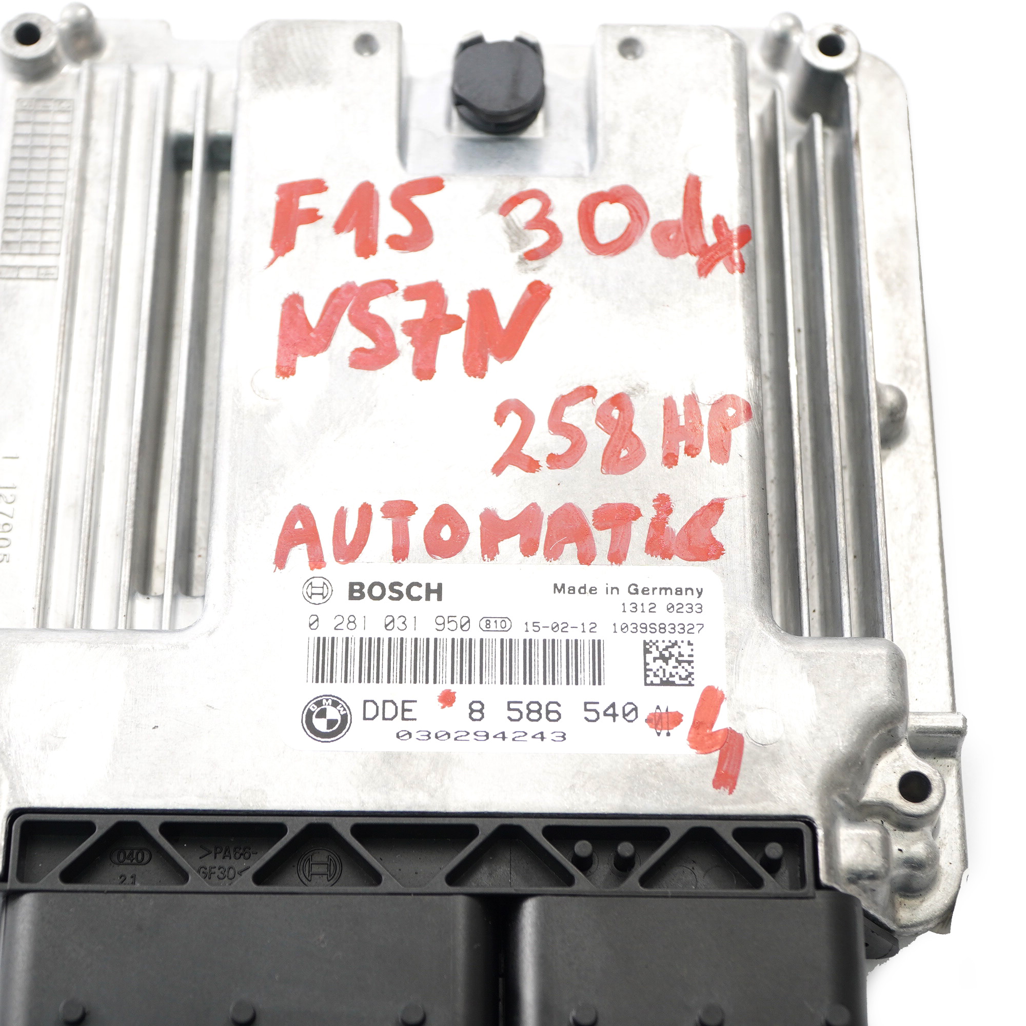 BMW X5 F15 X6 F16 30dX N57N 258HP Motor ECU Kit DDE 8586540 BDC Schlüssel