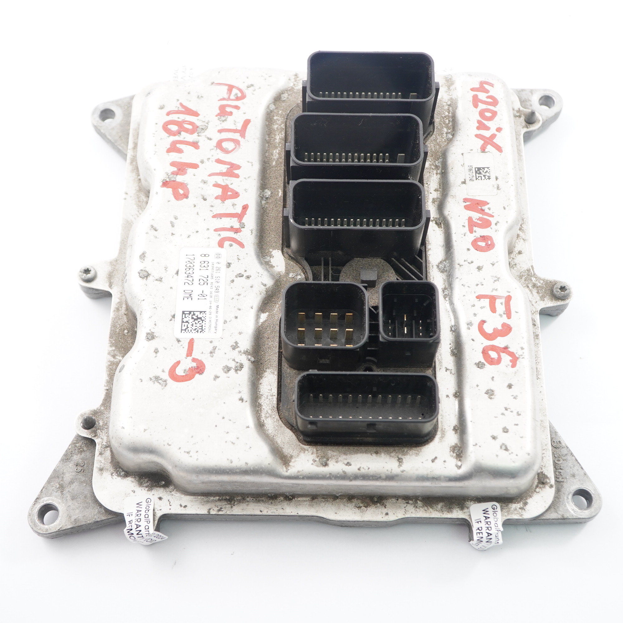 BMW F20 F30 F32 120i 320i 420i N20 184PS Motor einheit ECU DME 8631725 Automatik