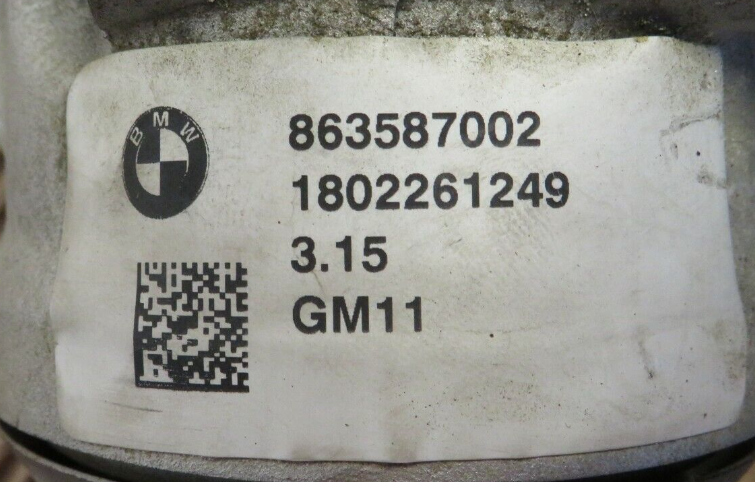 BMW F90 M5 F91 M8 Front Differential Diff 3,15 Ratio 8635870 20k miles, WARRANTY