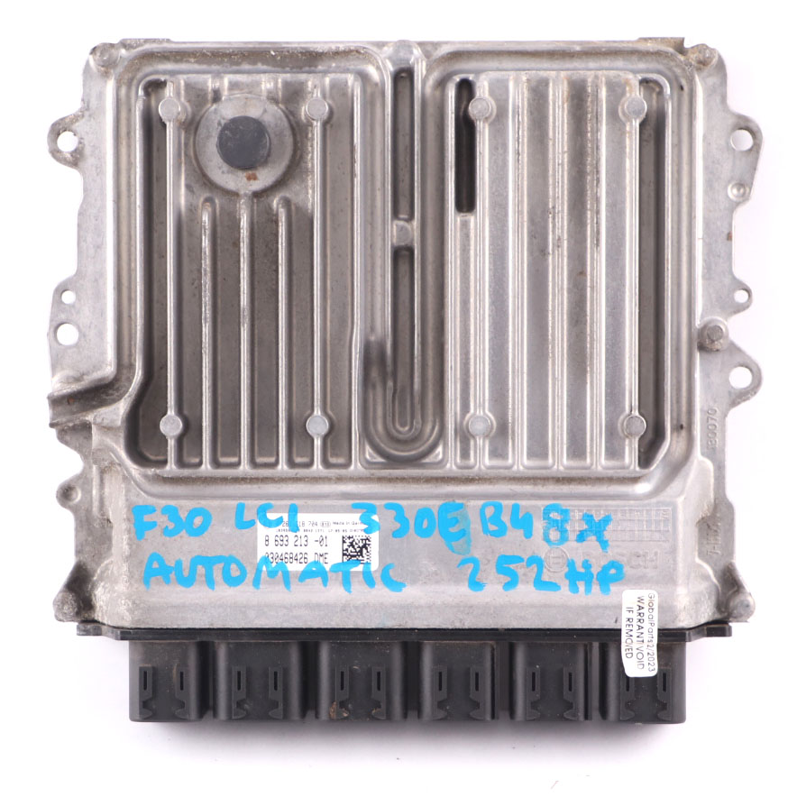 BMW F30 LCI 330e B48X Motorsteuergerät ECU DME 8693213 FEM Schlüssel Automatik