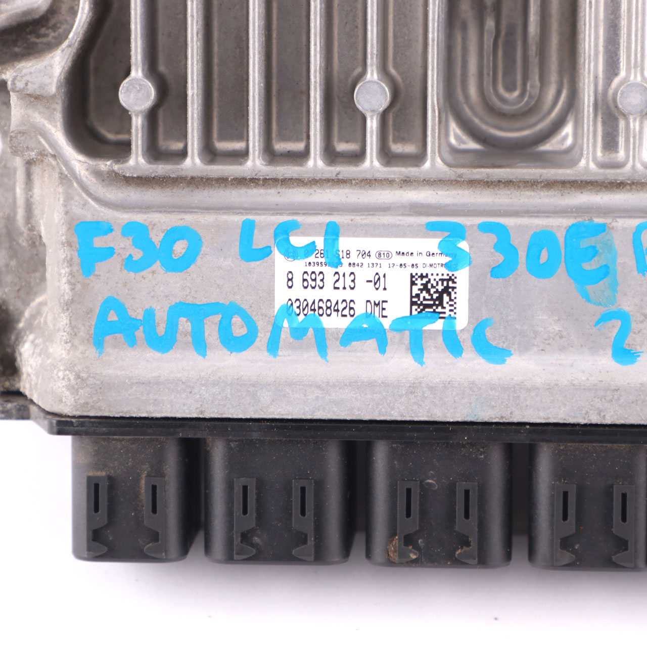 BMW F30 LCI 330e B48X Motorsteuergerät ECU DME 8693213 FEM Schlüssel Automatik