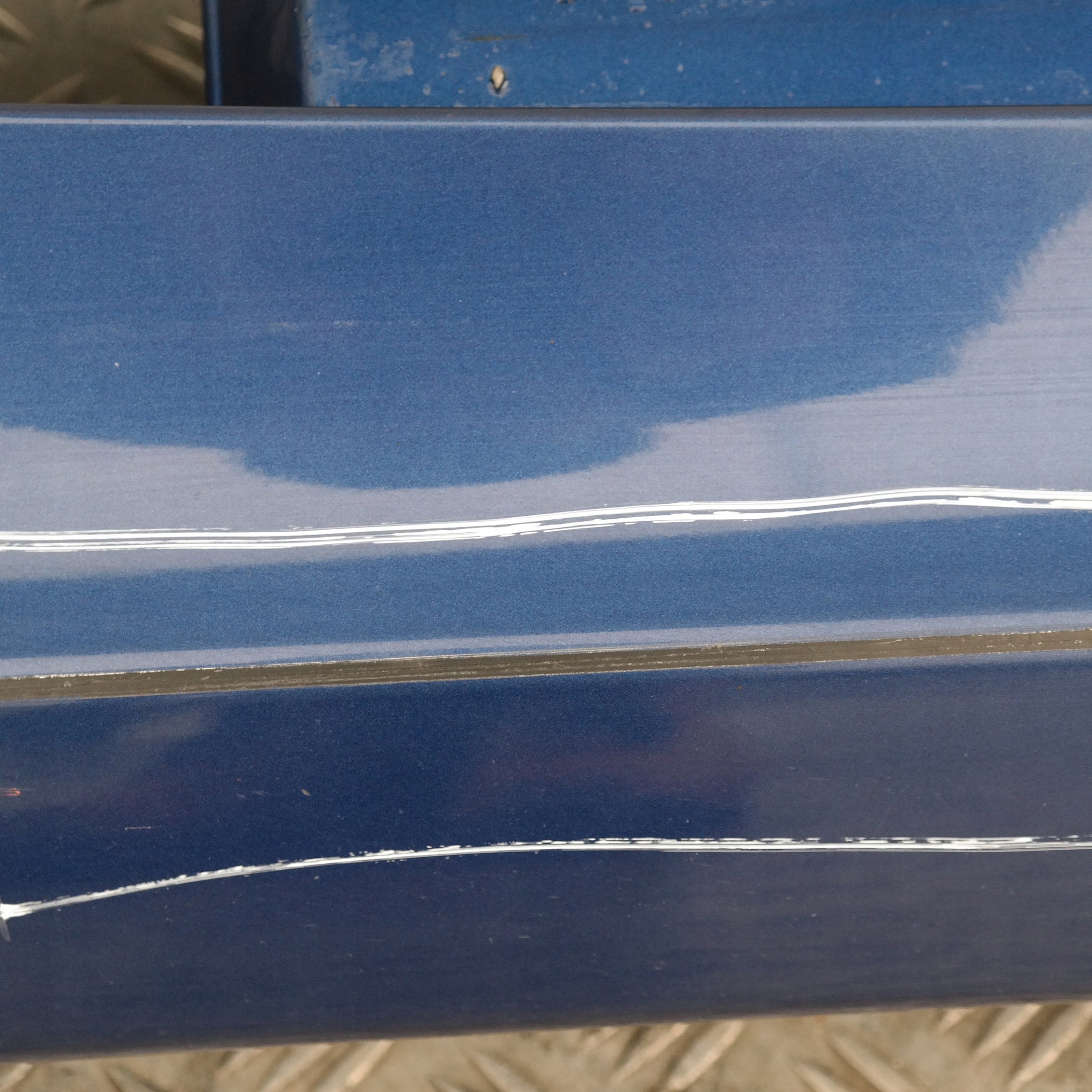 BMW 1 SERIES E87 LCI E87N Sill Strip Side Skirt Right O/S Montegoblau Blue A51