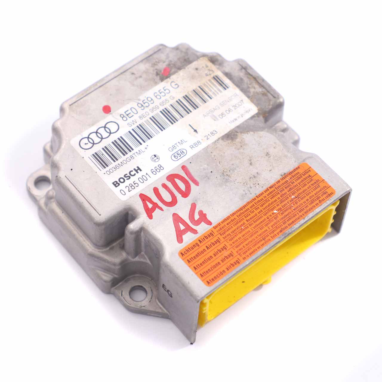 Airbag Module Audi A4 B6 B7 ECU Control Unit Crash Sensor Air Bag 8E0959655G