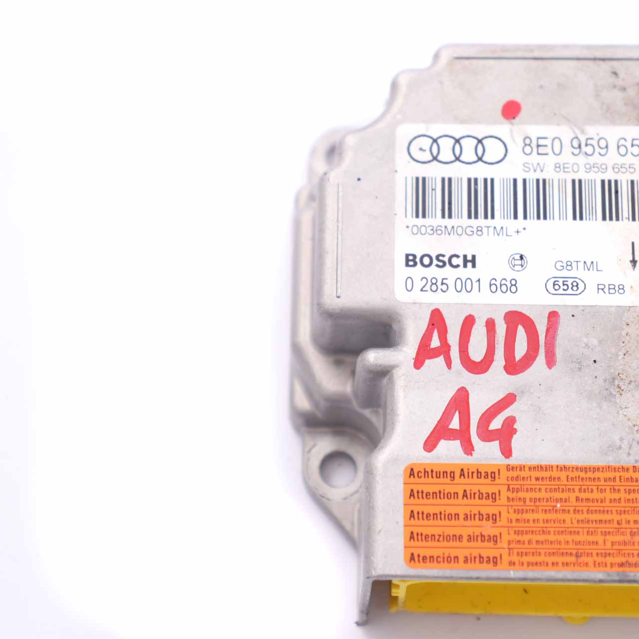 Airbag Module Audi A4 B6 B7 ECU Control Unit Crash Sensor Air Bag 8E0959655G