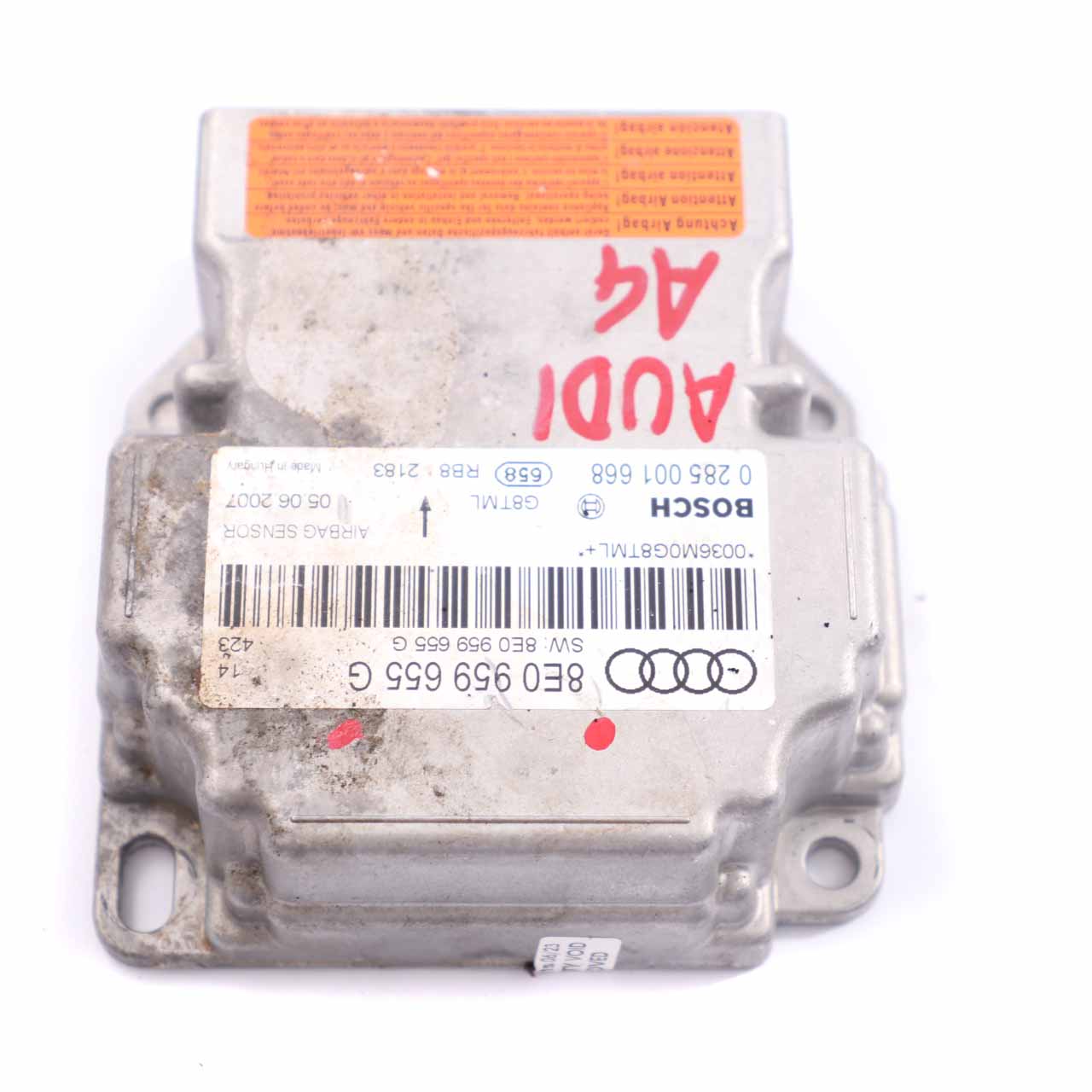 Airbag Module Audi A4 B6 B7 ECU Control Unit Crash Sensor Air Bag 8E0959655G