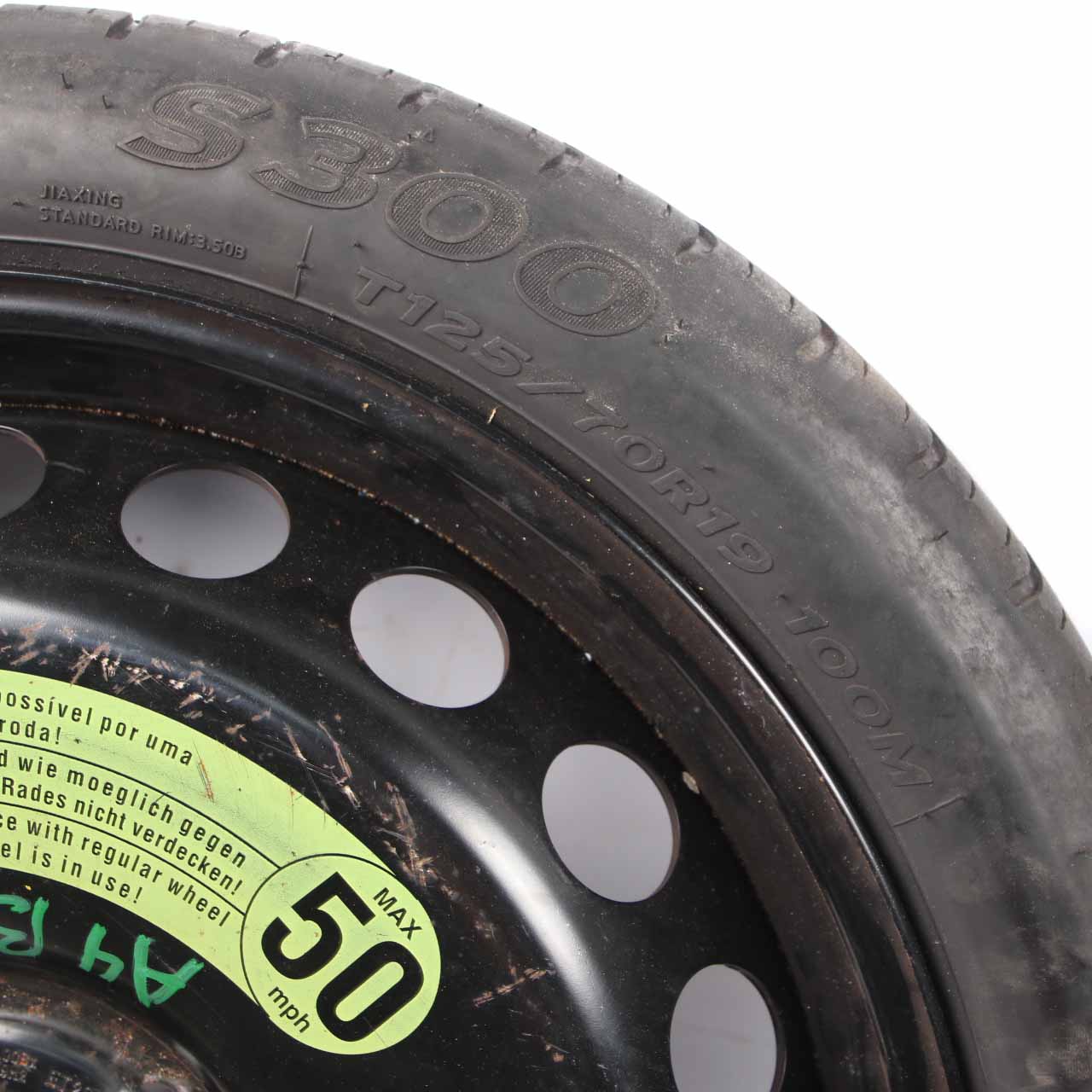 Ersatzrad Audi A4 B8 Kompaktrad Stahl R19 4J Hankook 125/70 8K0601027B