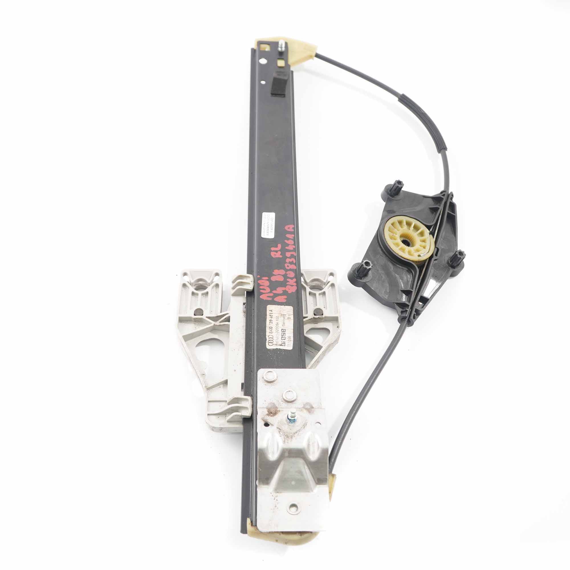 Audi A4 B8 Window Lifter Rear Door Left N/S Regulator Mechanism 8K0839461A