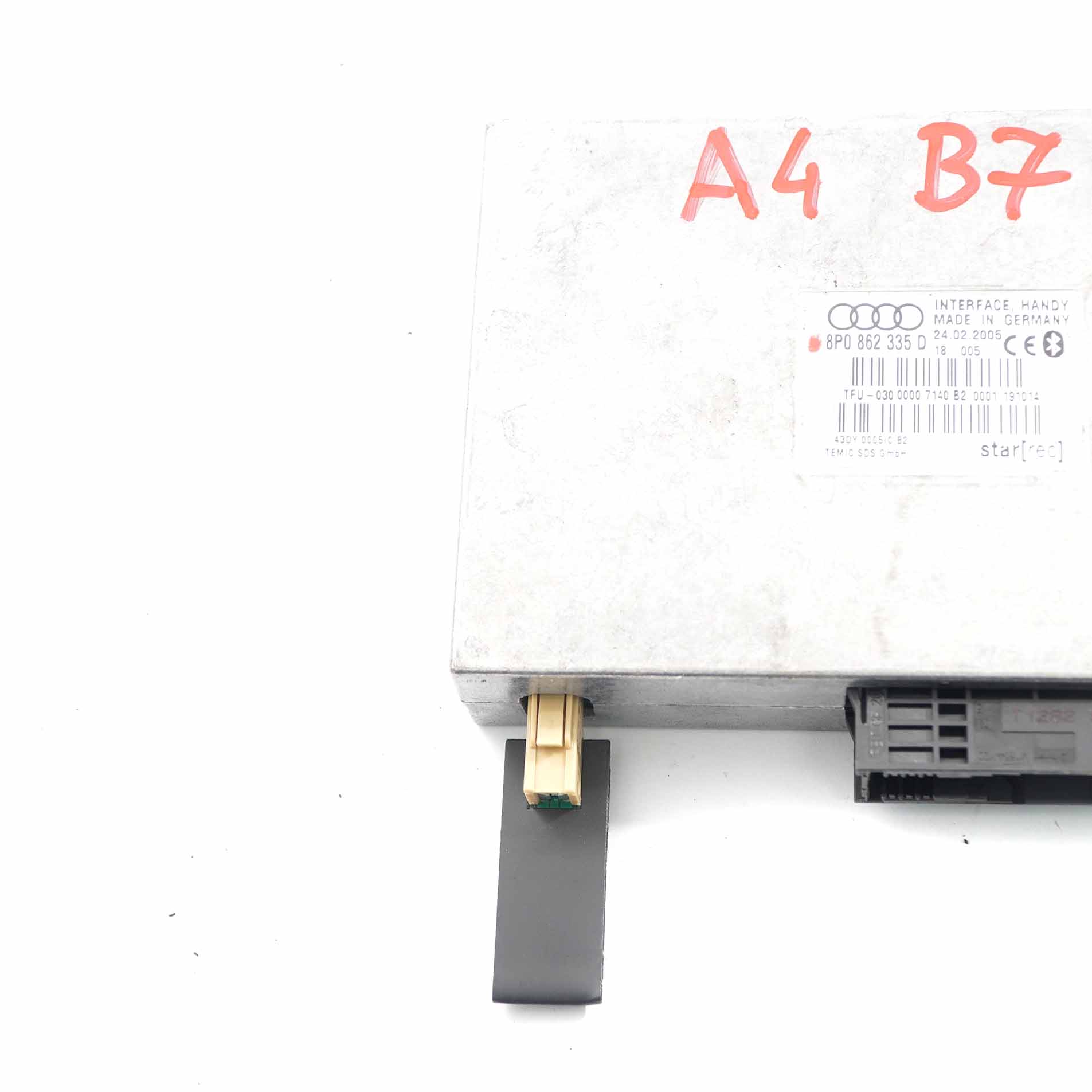 Audi A4 B7 Bluetooth Modul Schnittstelle Freisprecheinrichtung 8P0862335D