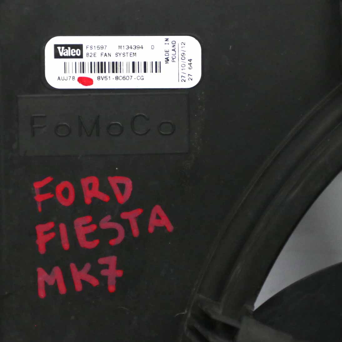 Ford Fiesta Mk7 Kühlerlüfter Motor Kühlung Gebläse 8V51-8C607-CG