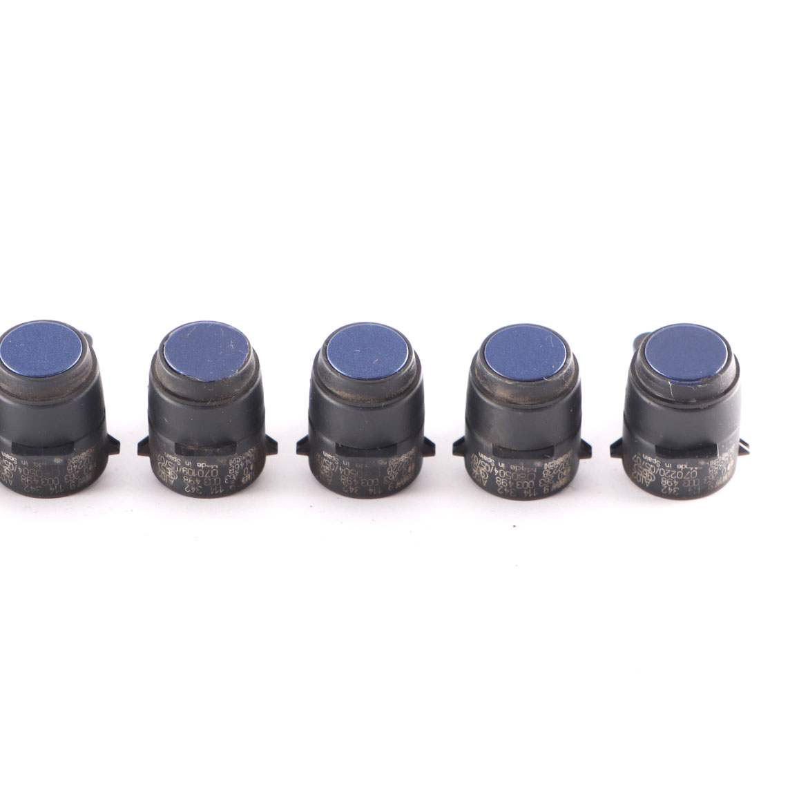 8 x Park sensor BMW E81 E87 E90 PDC Ultraschall Montego Blau A51 Set 9114342