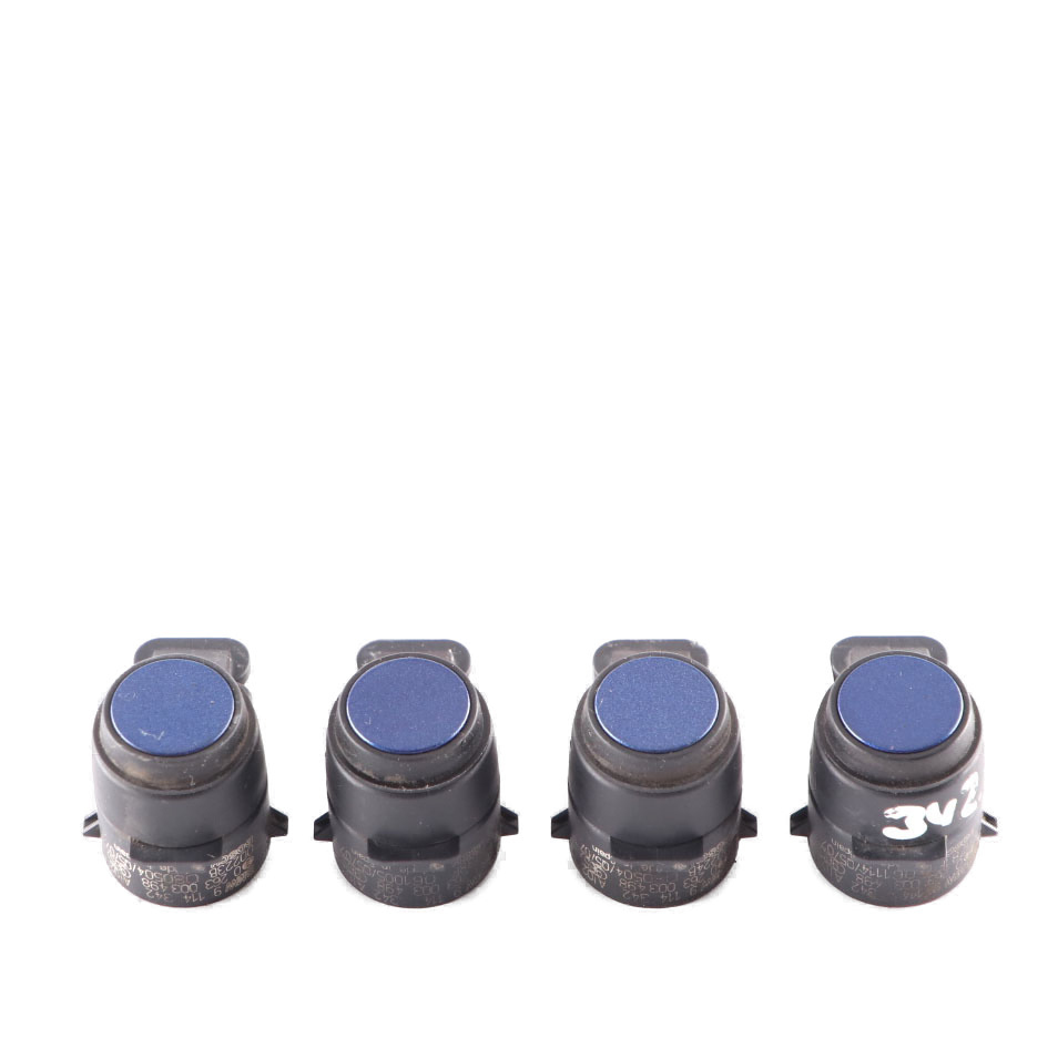 4 x Park sensor BMW E81 E87 E90 PDC Ultraschall Montego Blau A51 Set 9114342