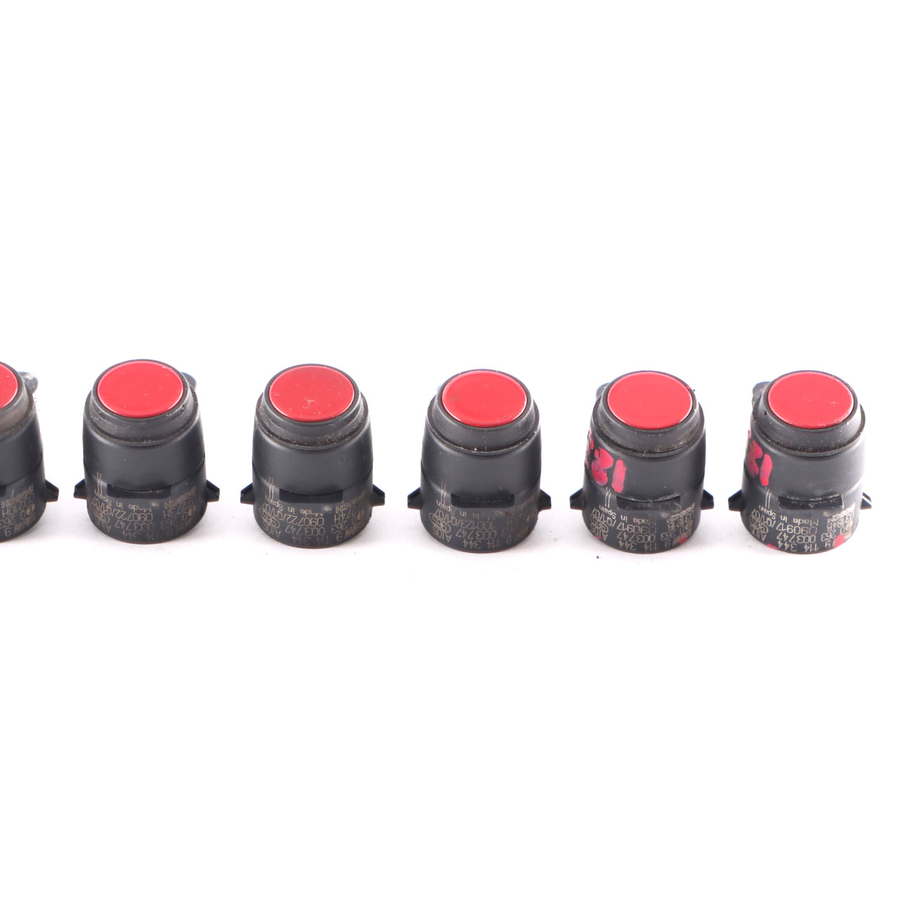 8 x Parking Sensor BMW E81 E87 E90 Ultrasonic PDC Crimson Red A61 Set 9114344