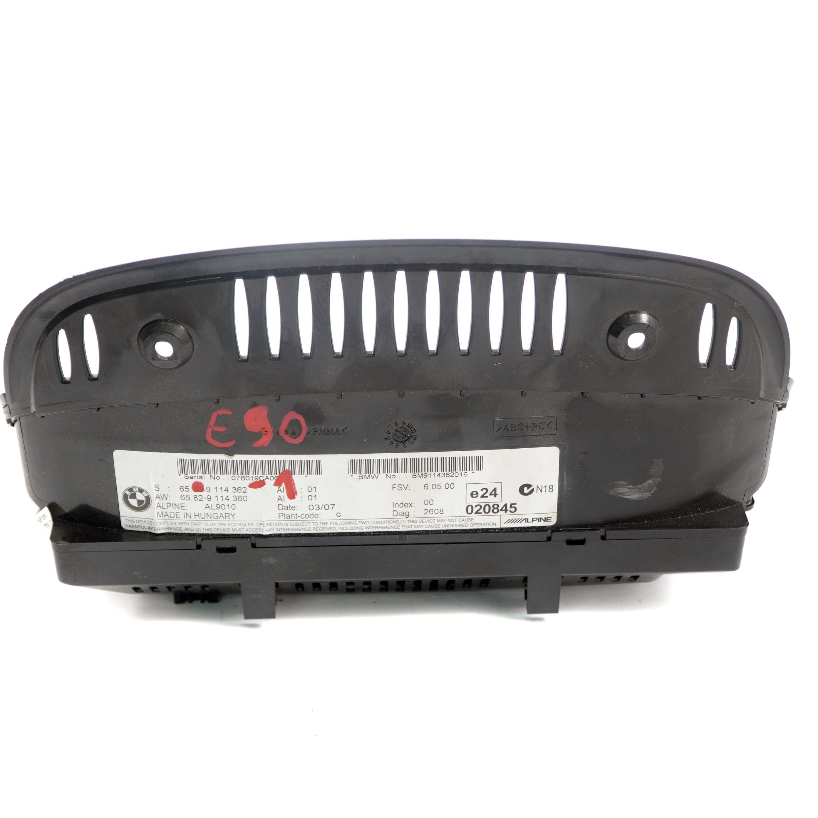 BMW 3 5 6 er E60 E63 E90 Bordmonitor 8,8" CCC 65829114362 9114362