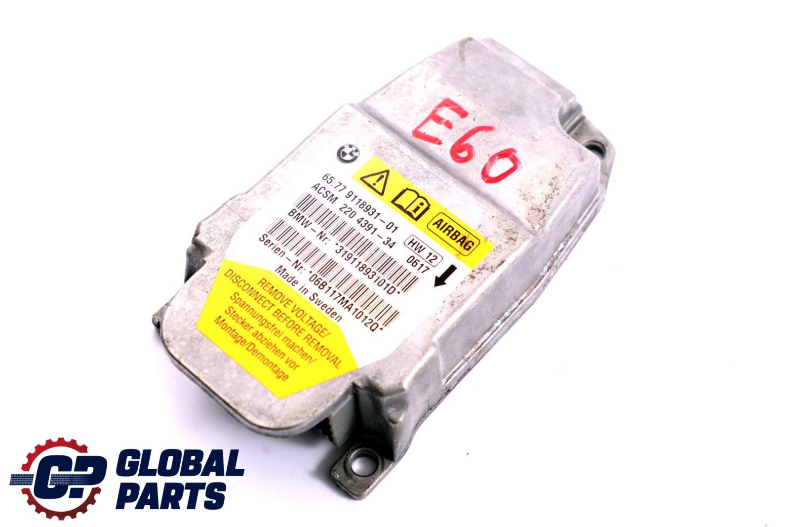 BMW E60 E61 LCI Airbag ECU Control Unit Module 9118931