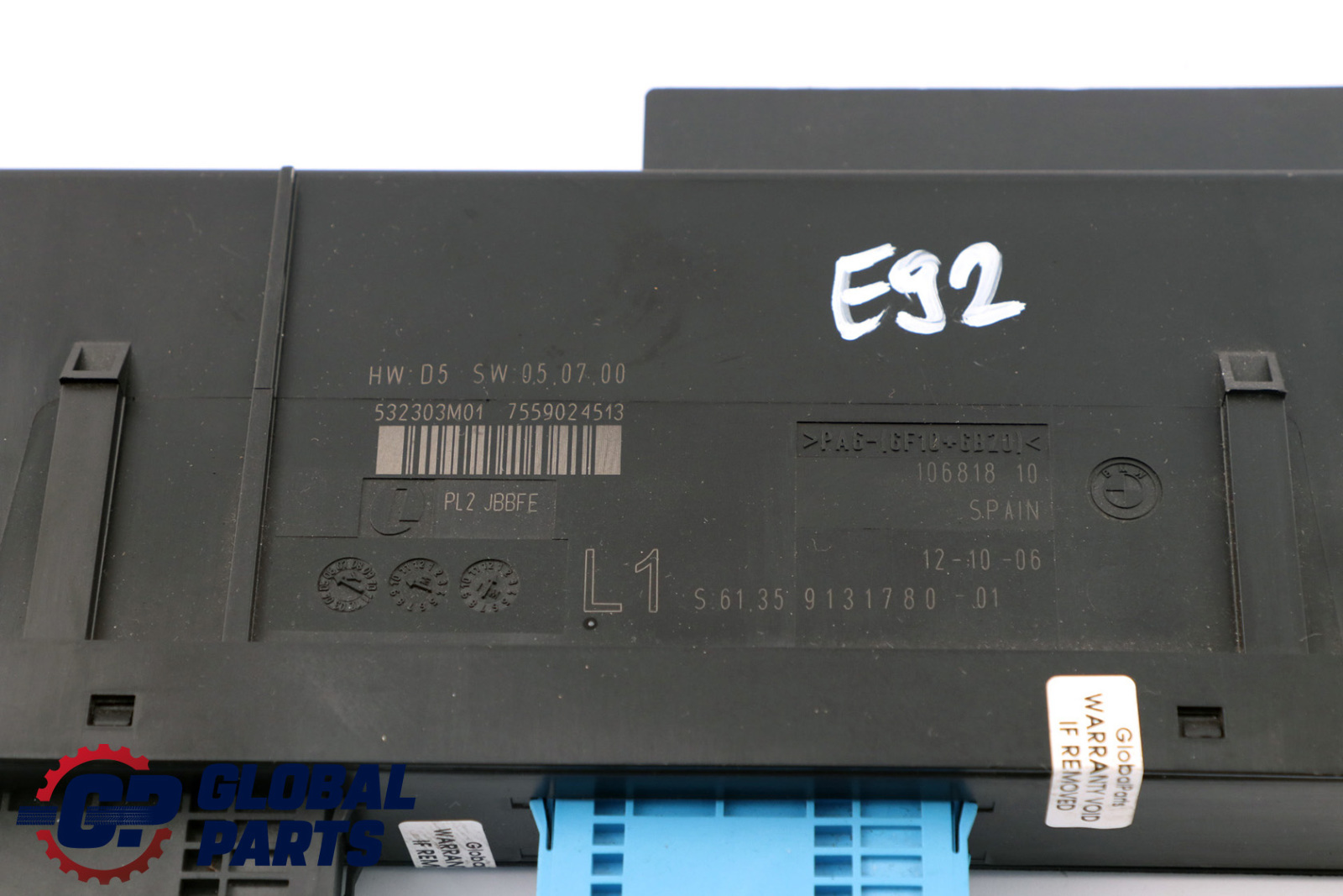 BMW 3 Reihe E92  ECU BODY CONTROL MODULE L2 Steuergerat 9131780