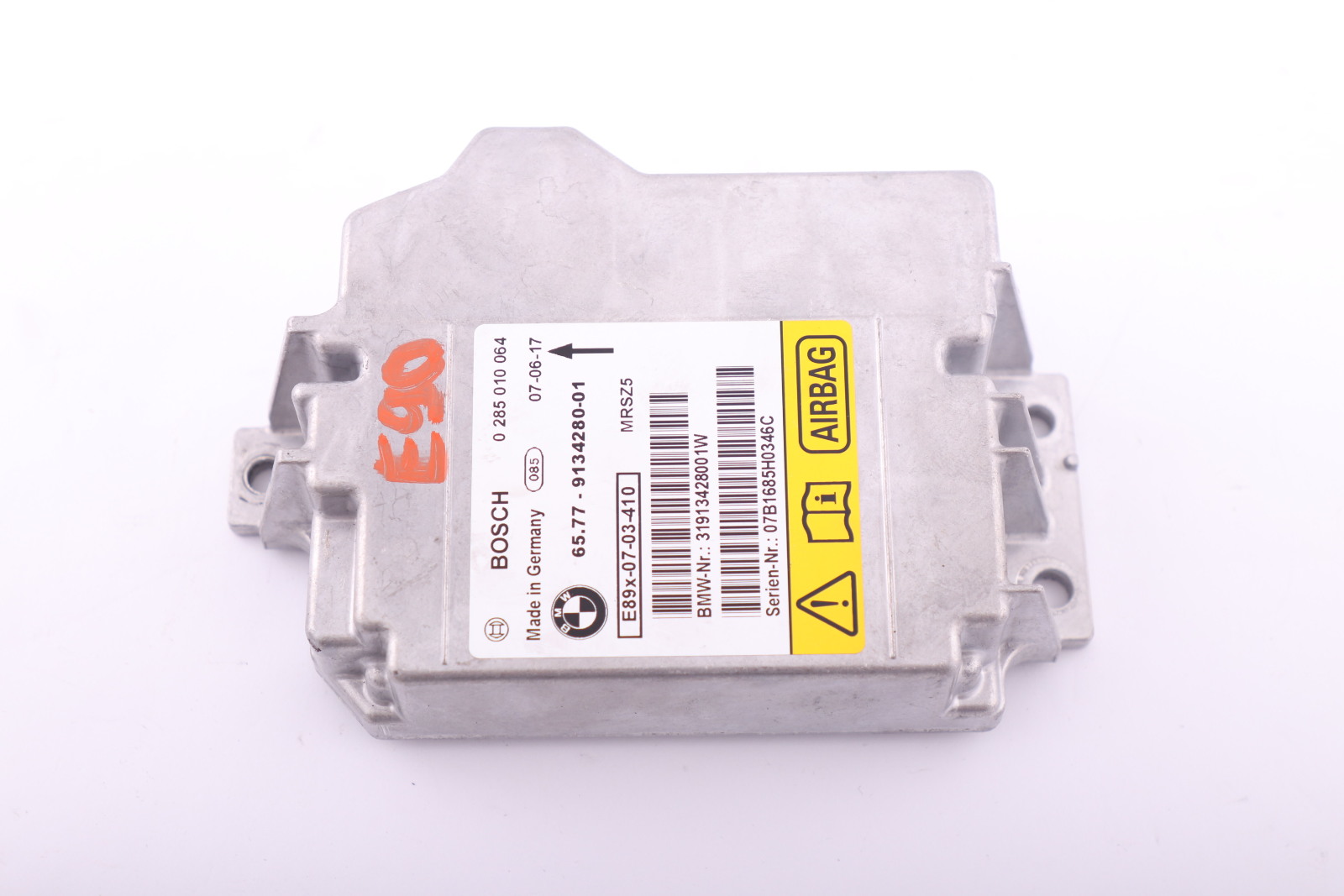 BMW 1 3 SERIES E81 E82 E87 E90 E91 Control Unit Airbag NO CRASH DATA 9134280