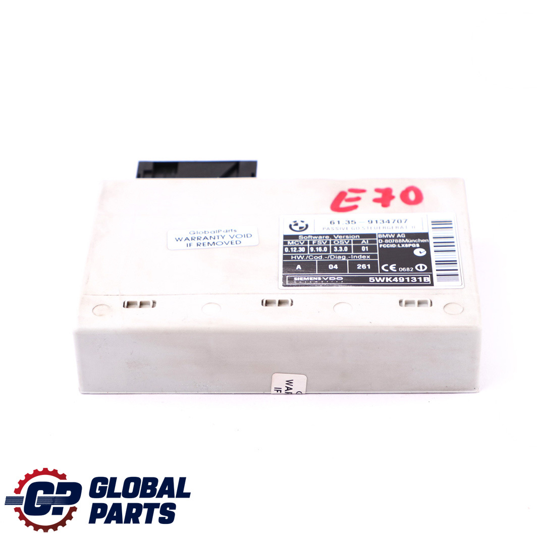 BMW X5 E60 E61 E63 E64 E70 Control Unit Module Passive Go 9134707