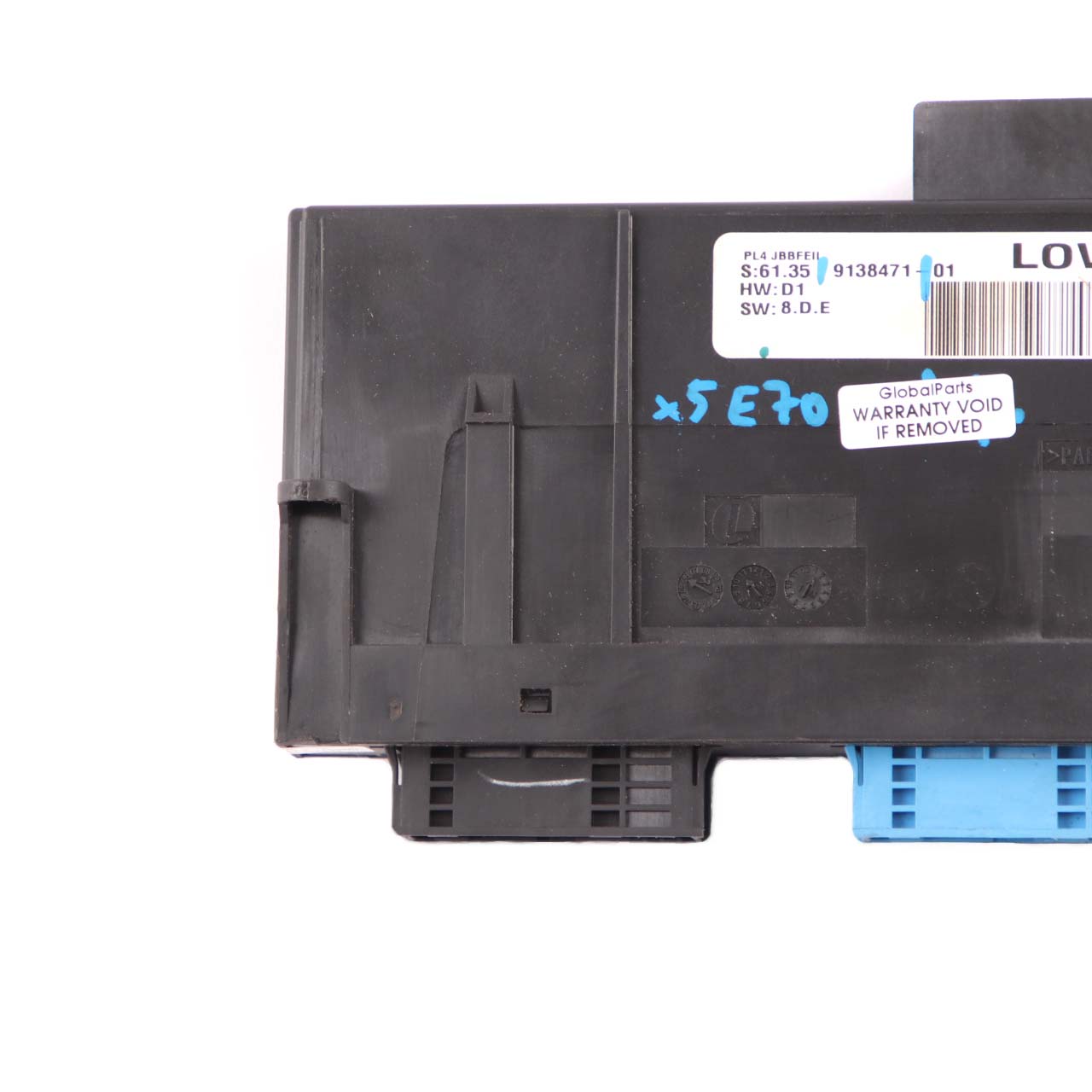 Body Control Modul BMW X5 E70 ECU Anschlussdose LOW PL4 JBBFEII 2 9138471