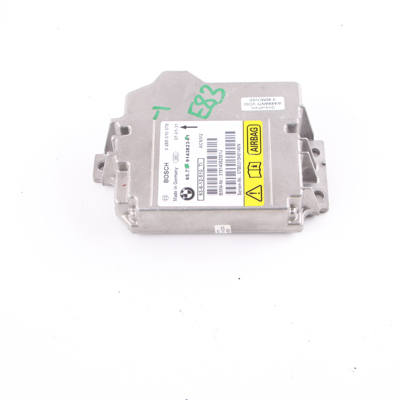 BMW E88 E93 LCI ECU Steuergerät Modul Airbag Sicherheit 9143823