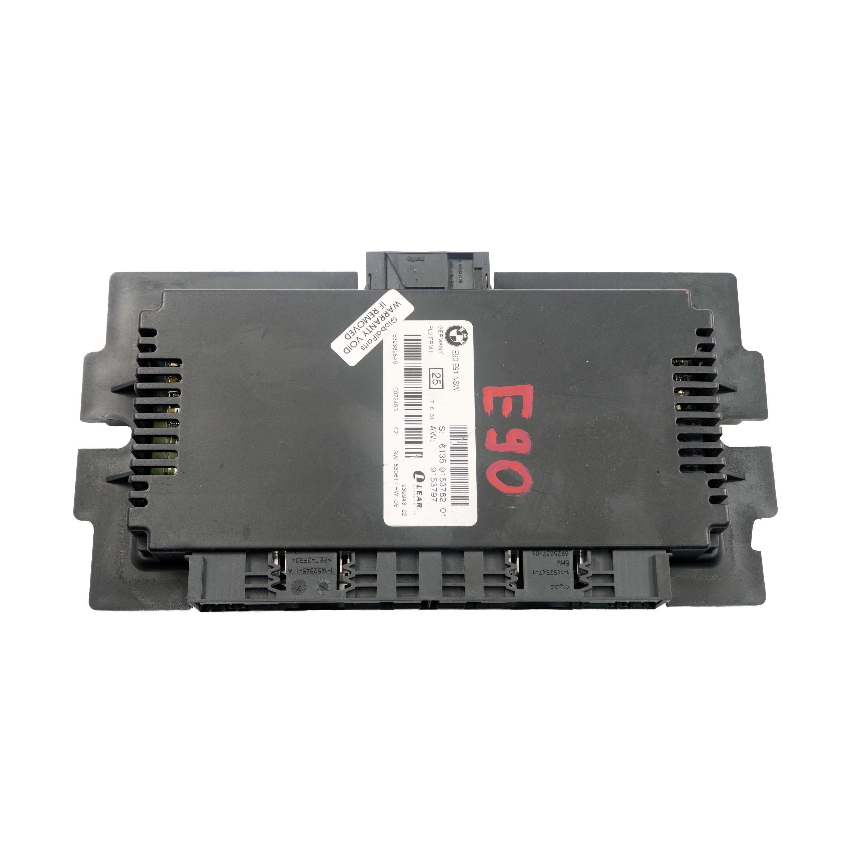 *BMW 3 er E90 Licht Modul Steuergerät ECU NSW PL2 FRM II Lear 9153782