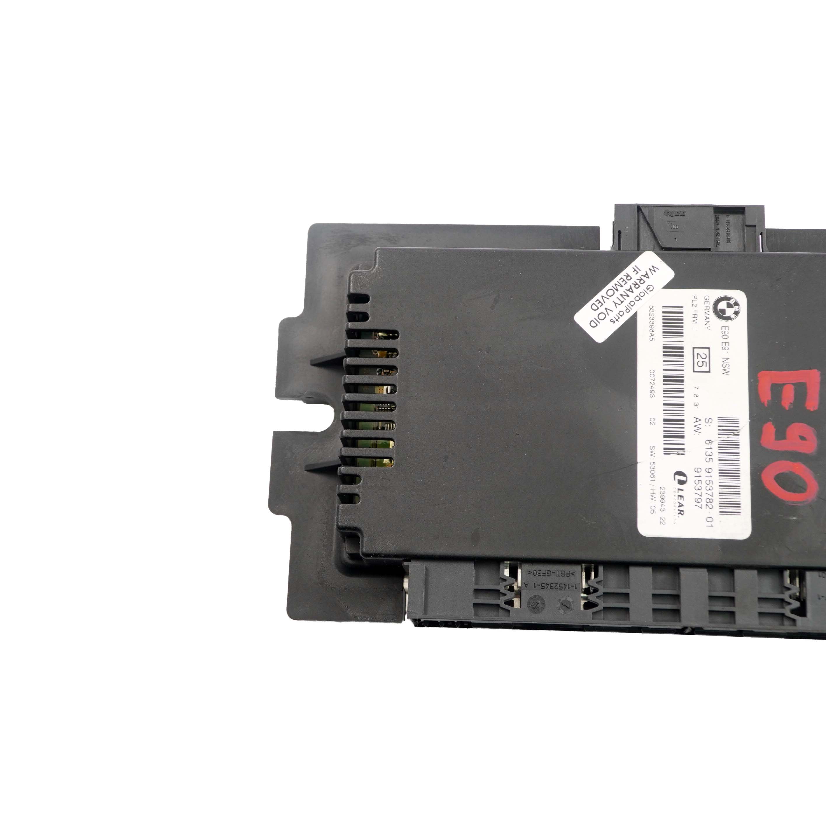 *BMW 3 er E90 Licht Modul Steuergerät ECU NSW PL2 FRM II Lear 9153782