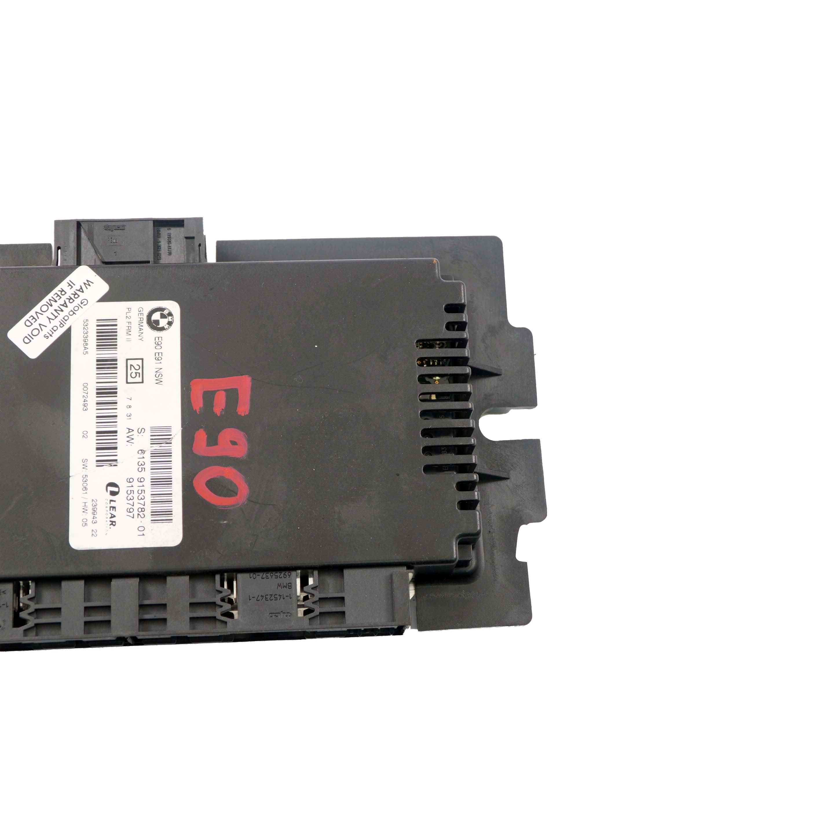 *BMW 3 er E90 Licht Modul Steuergerät ECU NSW PL2 FRM II Lear 9153782