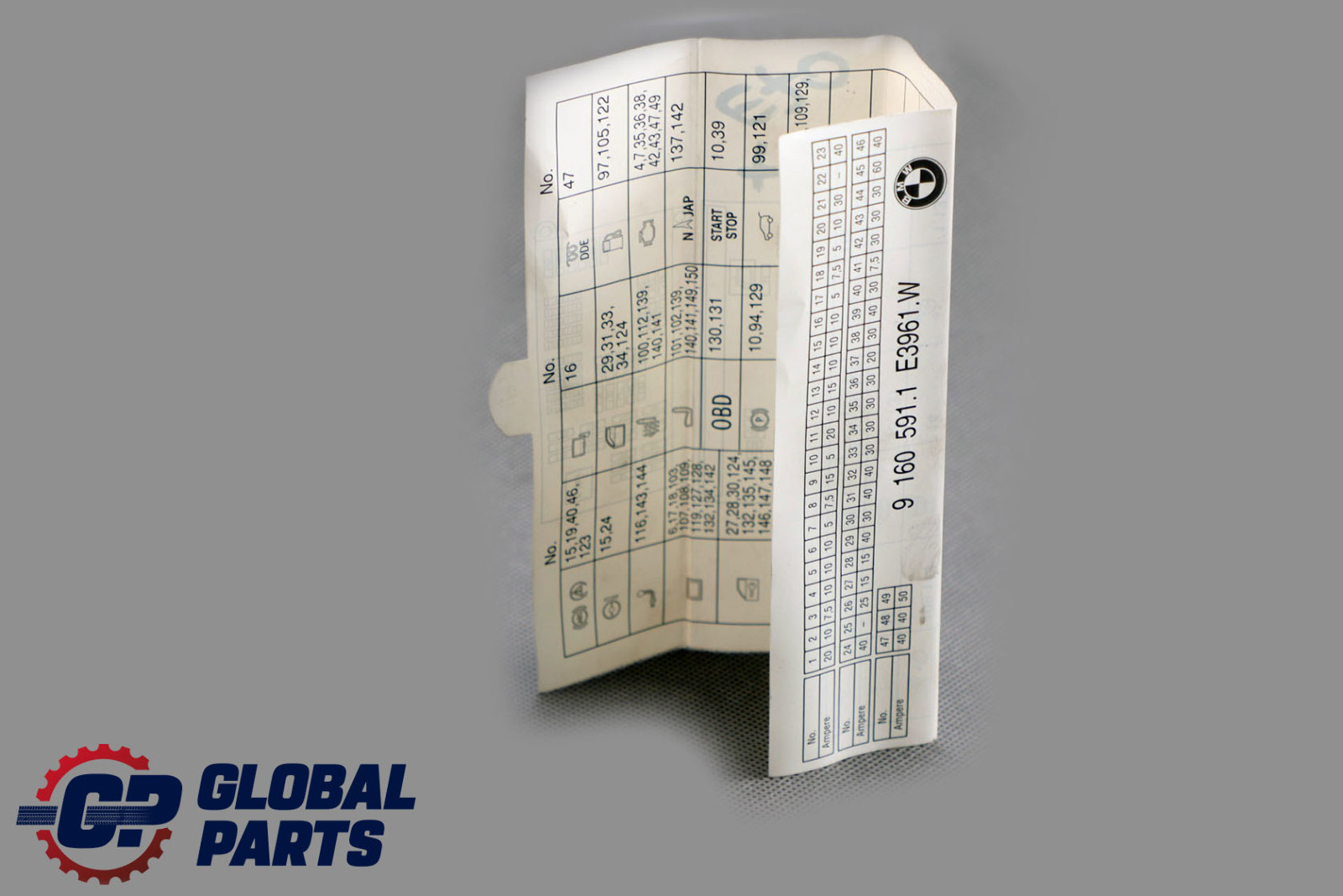 BMW X5 E70 Fuse Box Map Grouping 9160591