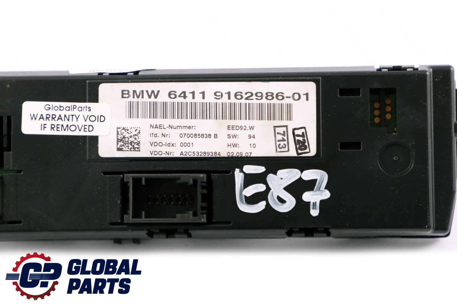 BMW 1 3 Series E81 E87 E87N E90 LCI E91 E92 Air Conditioning Control 9162986