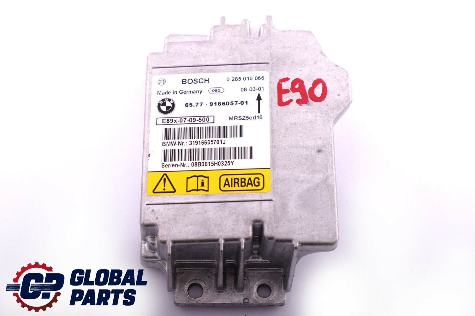 BMW 1 3 X1 Series E81 E87 E90 E91 Control Unit Airbag ECU NO CRASH DATA 9166057