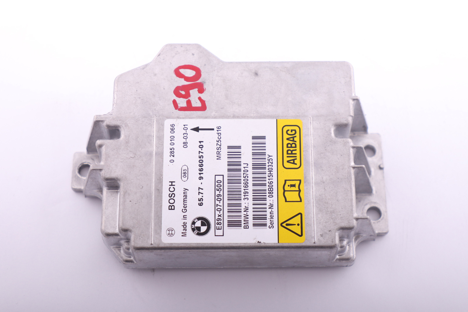 BMW 1 3 X1 Series E81 E87 E90 E91 Control Unit Airbag ECU NO CRASH DATA 9166057